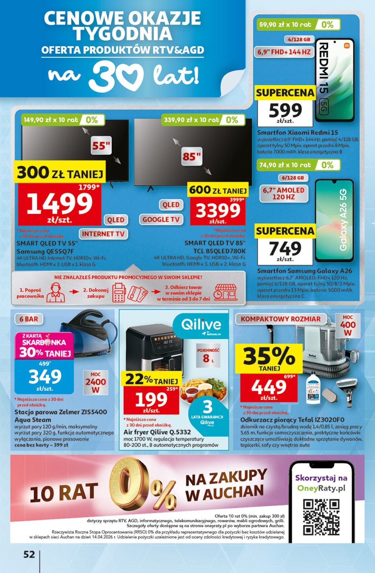 auchan - Nowa gazetka Auchan - Gazetka 30 Lat Hipermarket Auchan ważna od 28.05.2026 do 03.06.2026 - page: 52