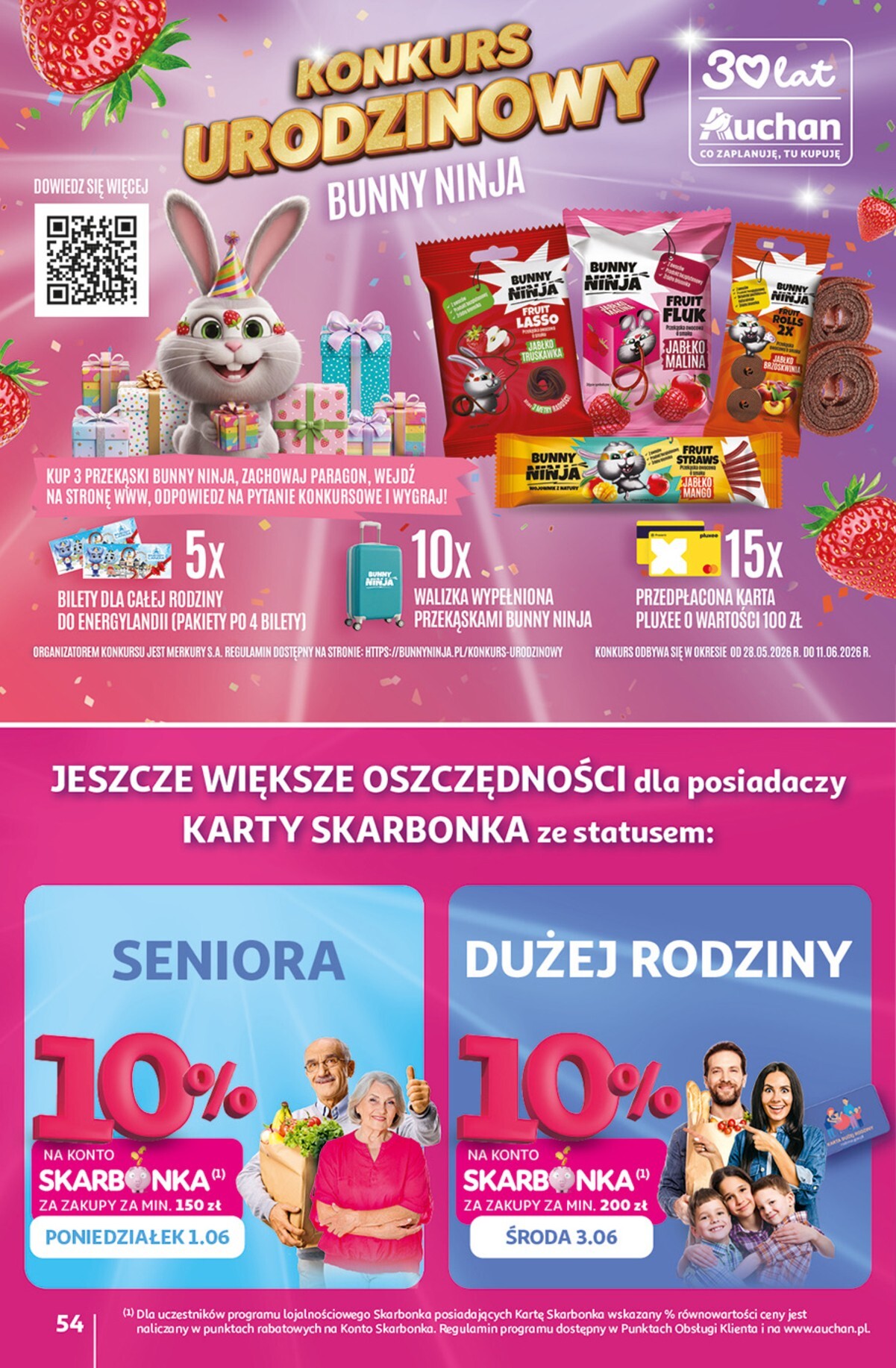 auchan - Nowa gazetka Auchan - Gazetka 30 Lat Hipermarket Auchan ważna od 28.05.2026 do 03.06.2026 - page: 54