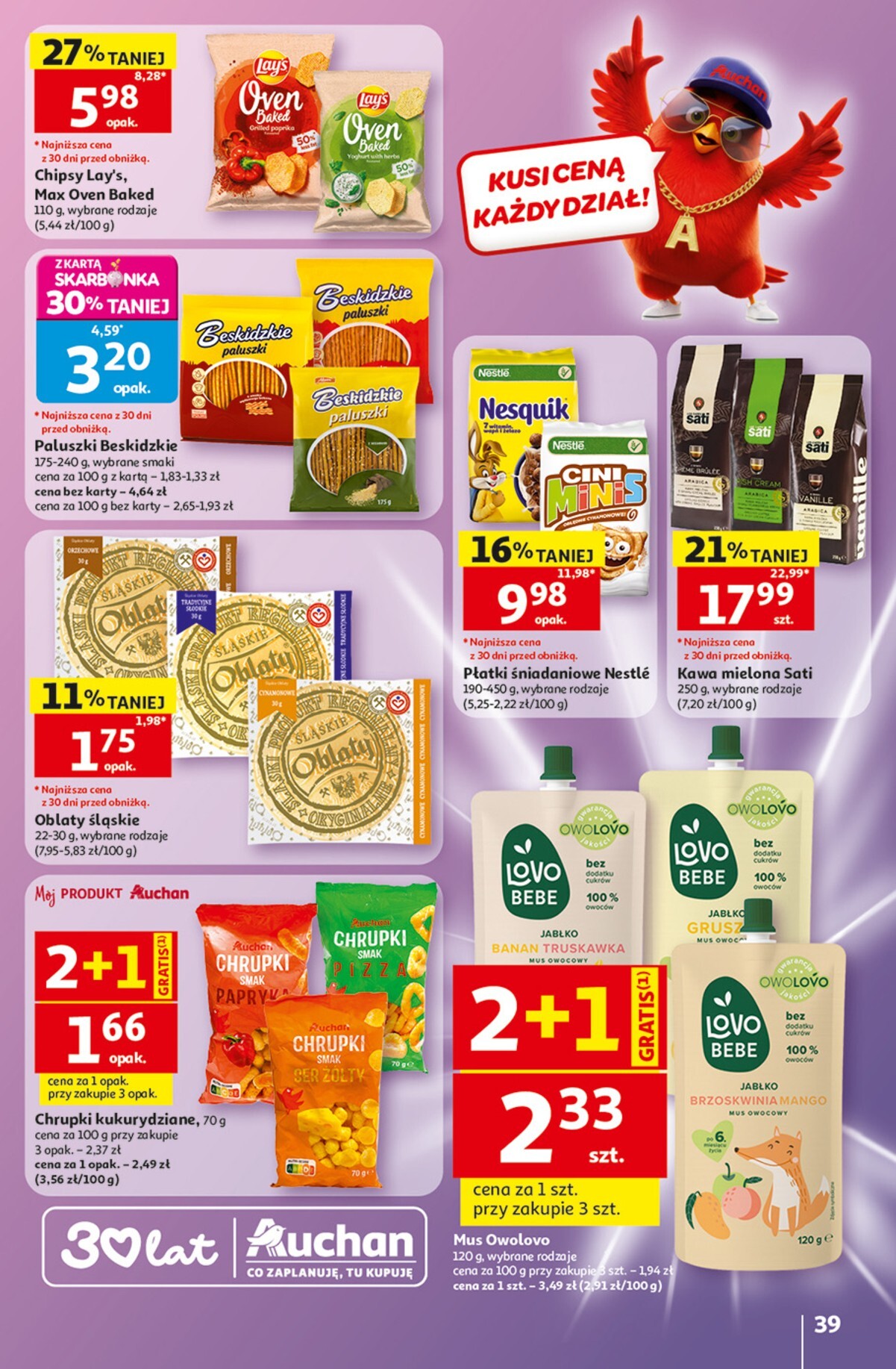 auchan - Nowa gazetka Auchan - Gazetka 30 Lat Hipermarket Auchan ważna od 28.05.2026 do 03.06.2026 - page: 39
