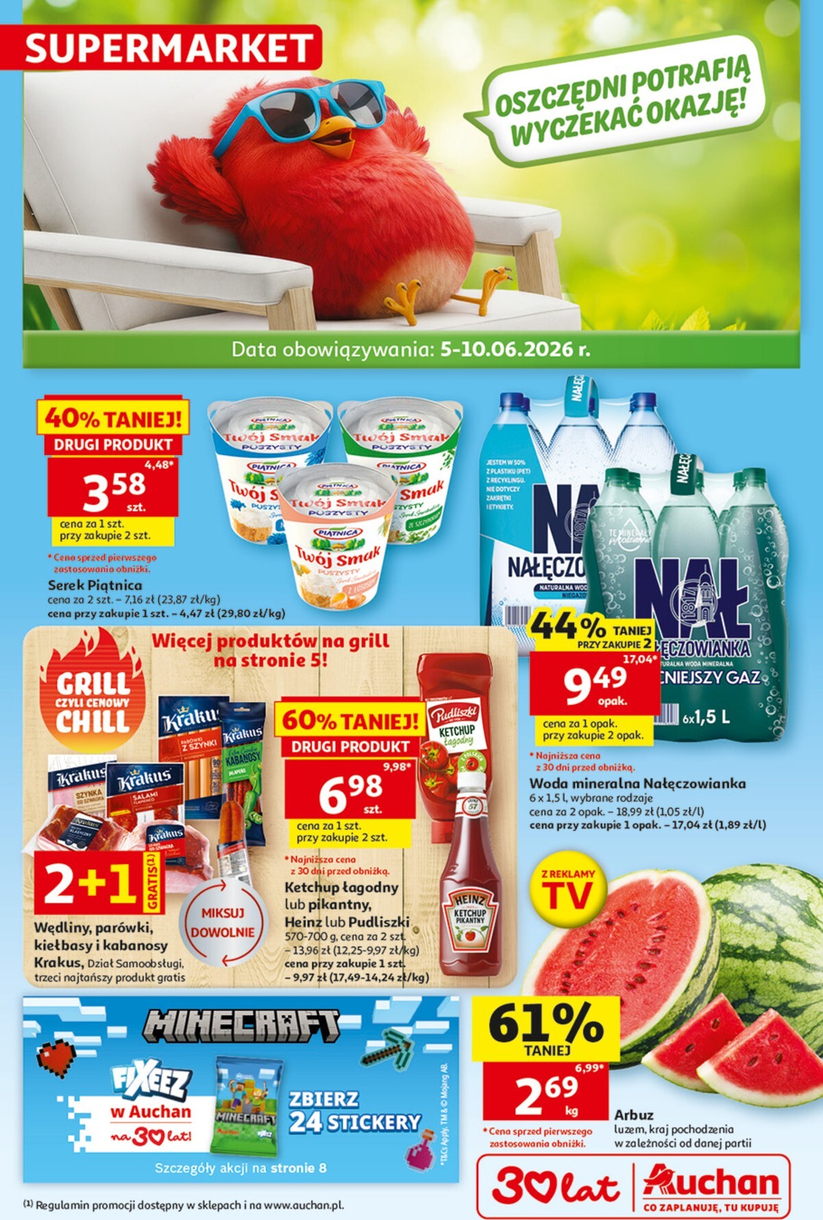 auchan - Nowa gazetka Supermarket Auchan ważna od 05.06.2026 do 10.06.2026