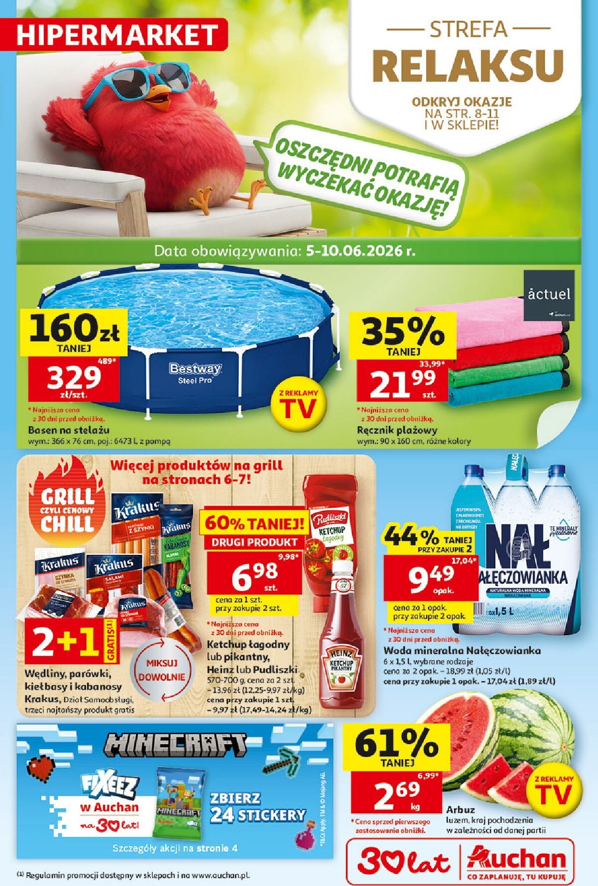 auchan - Nowa gazetka Hipermarkett Auchan ważna od 05.06.2026 do 10.06.2026