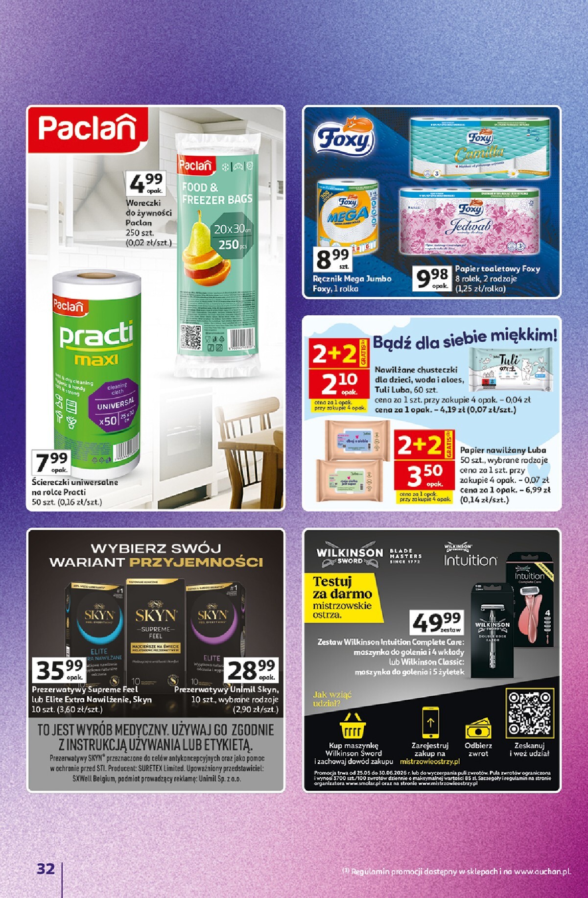 auchan - Nowa gazetka Hipermarket Auchan - Znane marki duży wybór ważna od 11.06.2026 do 17.06.2026 - page: 32