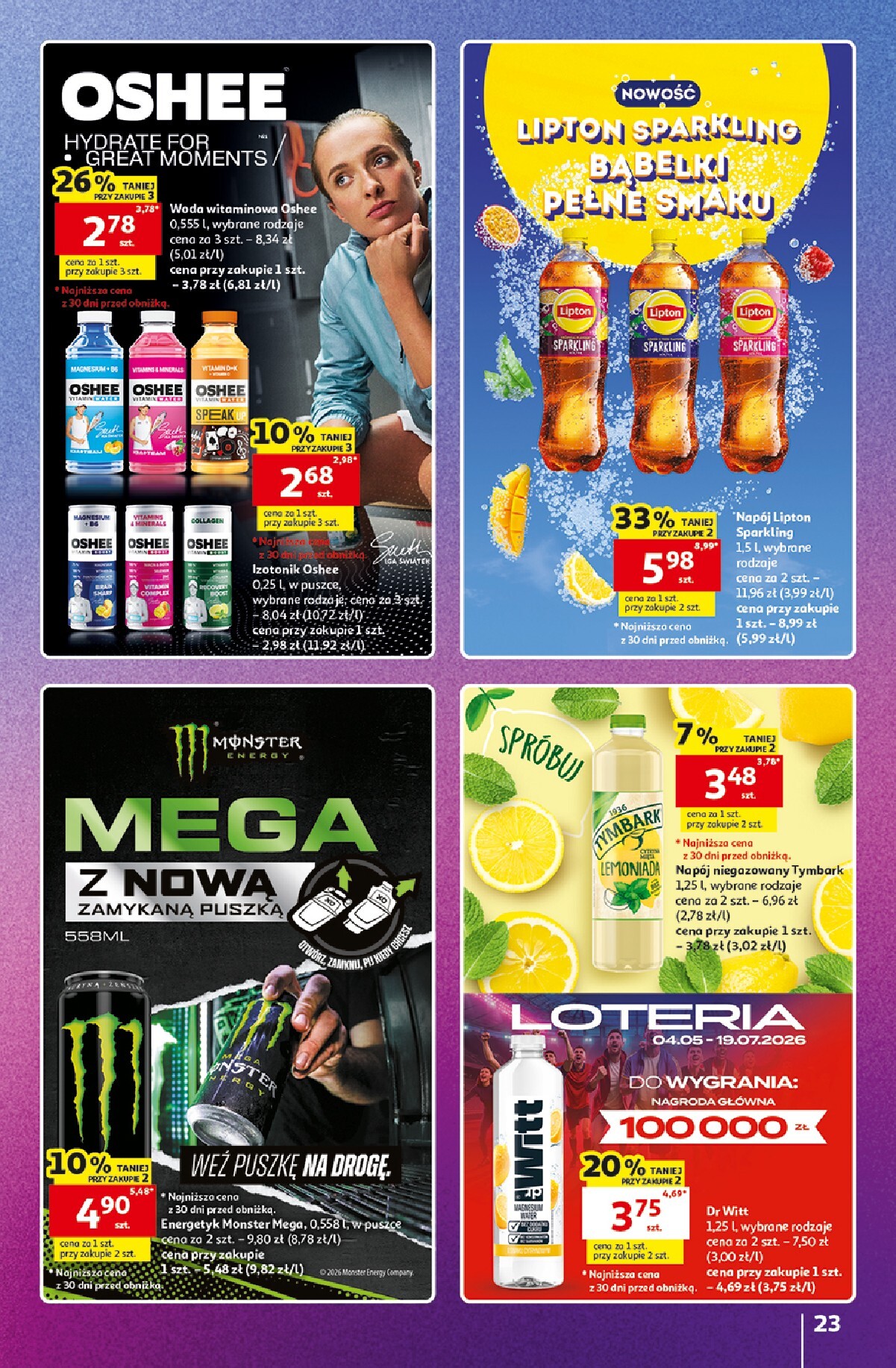 auchan - Nowa gazetka Hipermarket Auchan - Znane marki duży wybór ważna od 11.06.2026 do 17.06.2026 - page: 23
