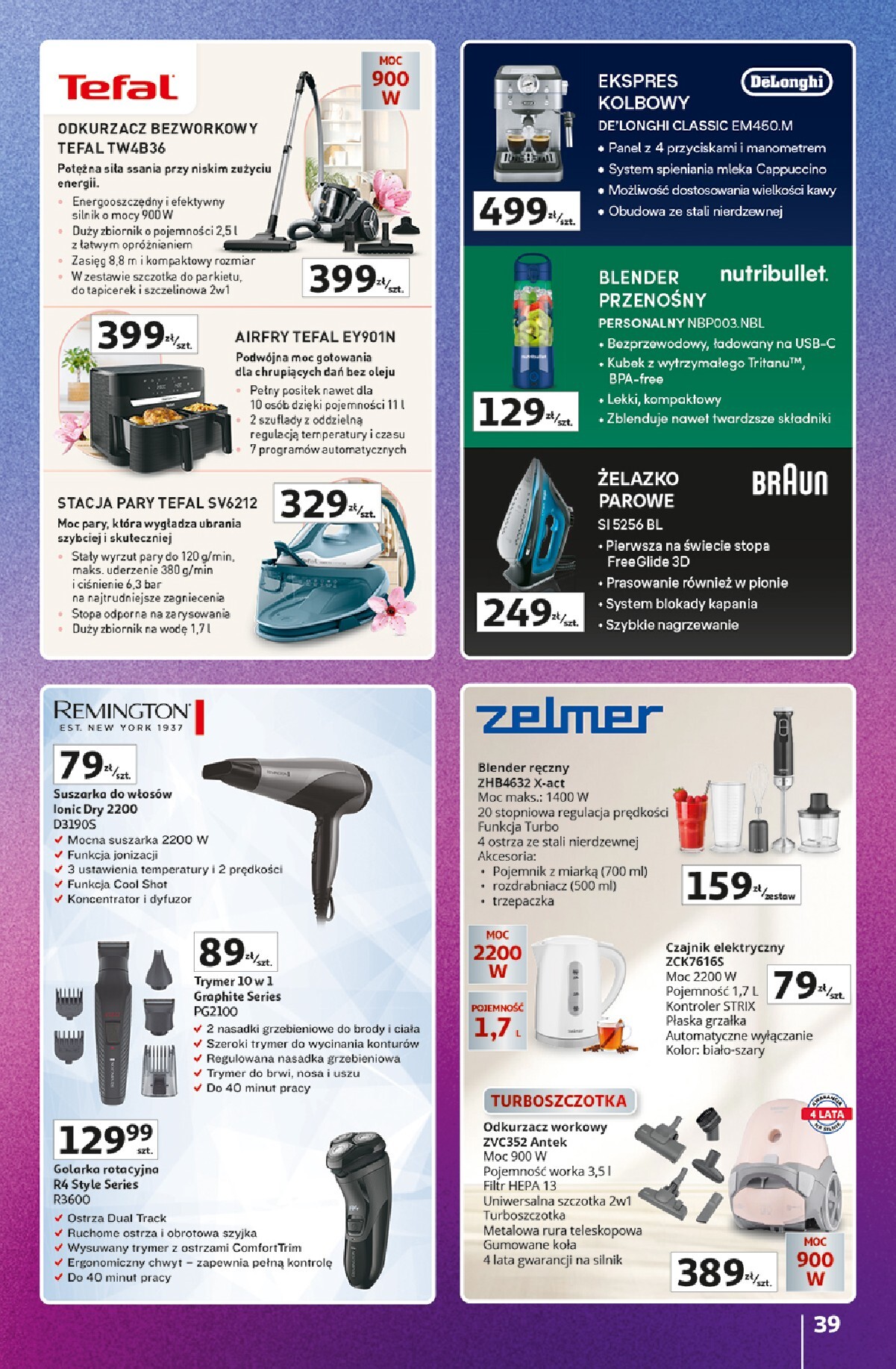 auchan - Nowa gazetka Hipermarket Auchan - Znane marki duży wybór ważna od 11.06.2026 do 17.06.2026 - page: 39