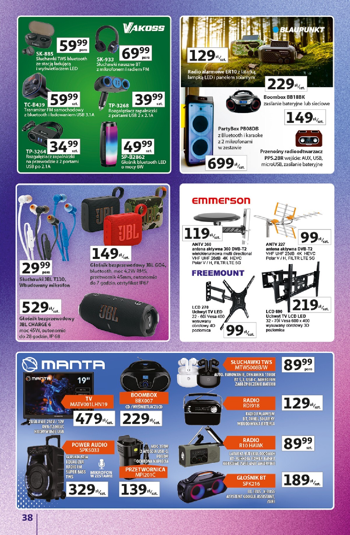 auchan - Nowa gazetka Hipermarket Auchan - Znane marki duży wybór ważna od 11.06.2026 do 17.06.2026 - page: 38
