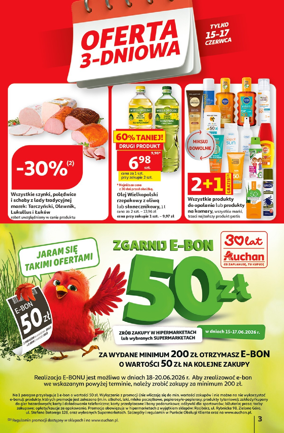 auchan - Nowa gazetka Hipermarket Auchan ważna od 11.06.2026 do 17.06.2026 - page: 3