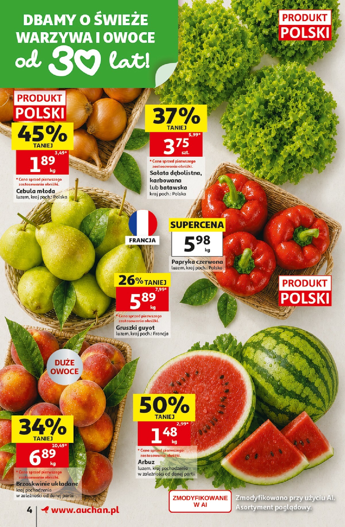 auchan - Nowa gazetka Auchan Supermarket ważna od 06.08.2026 do 12.08.2026 - page: 4