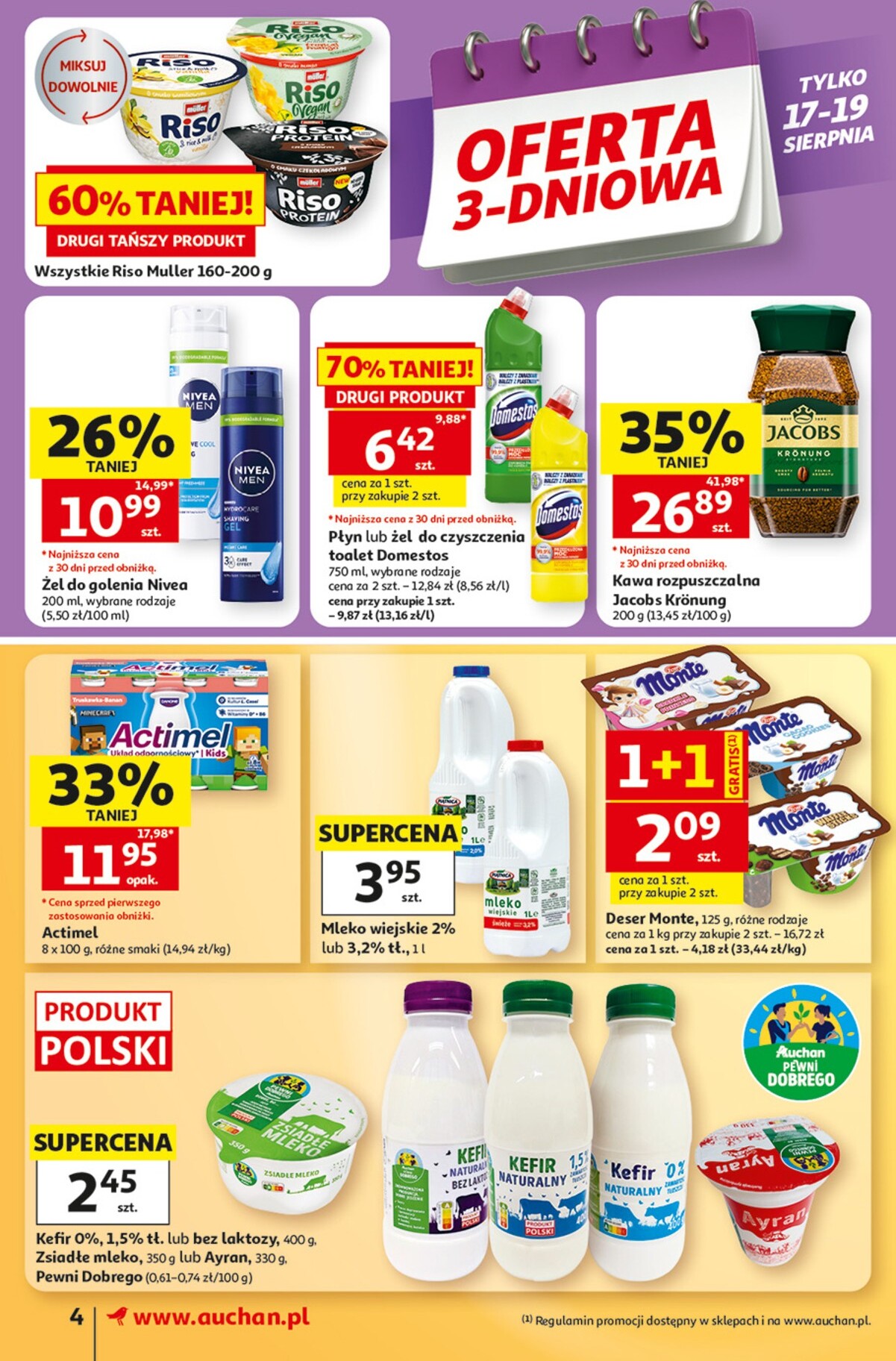 auchan - Nowa gazetka Supermarket Auchan ważna od 13.08.2026 do 19.08.2026 - page: 4