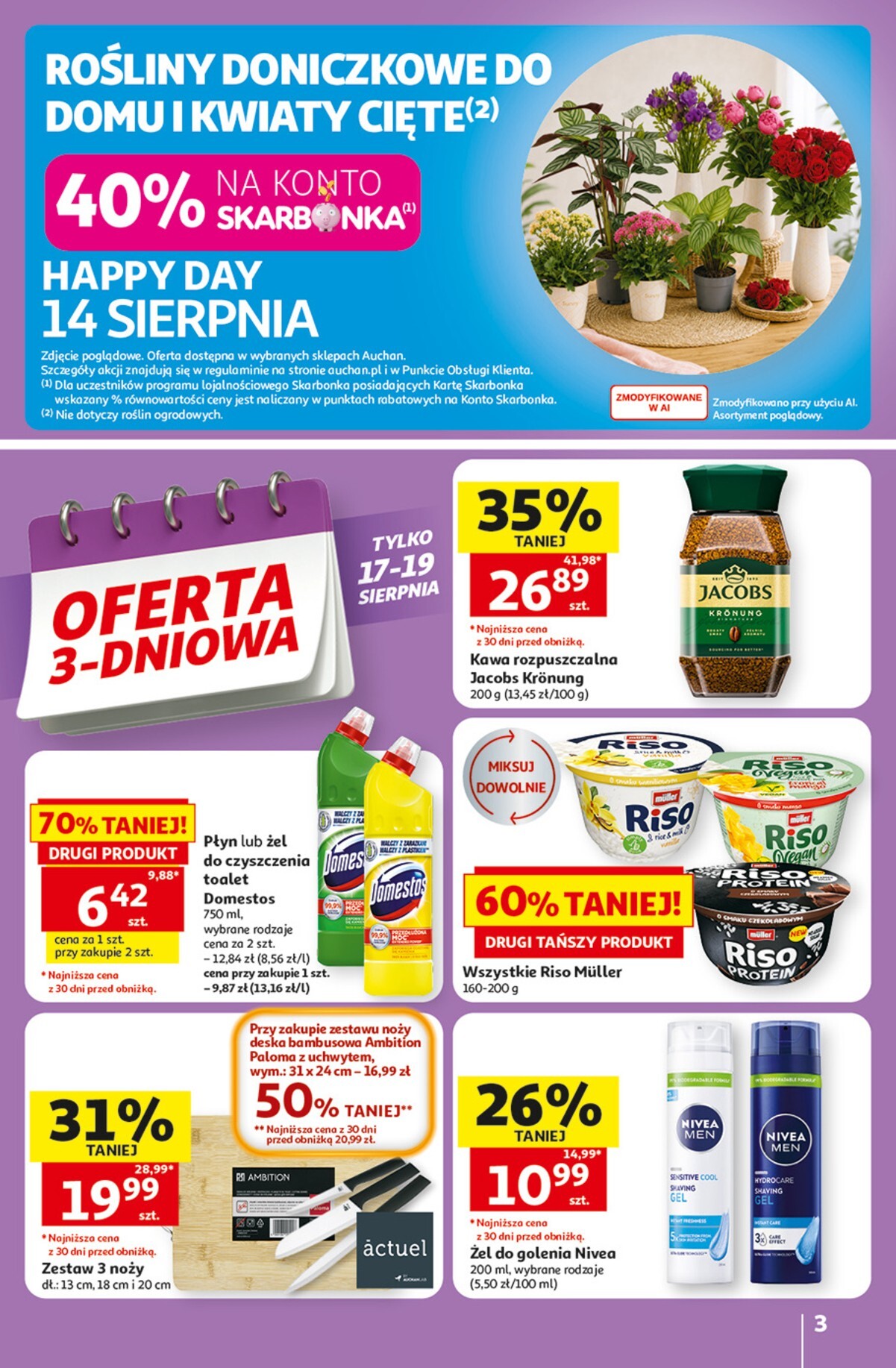 auchan - Nowa gazetka Hipermarket Auchan ważna od 13.08.2026 do 19.08.2026 - page: 3