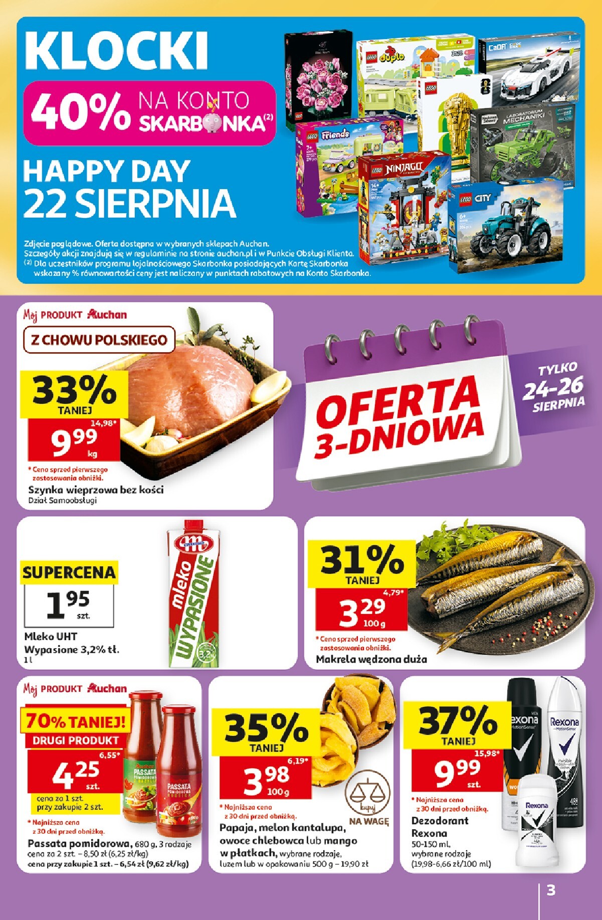 auchan - Nowa gazetka Hipermarket Auchan ważna od 20.08.2026 do 26.08.2026 - page: 3