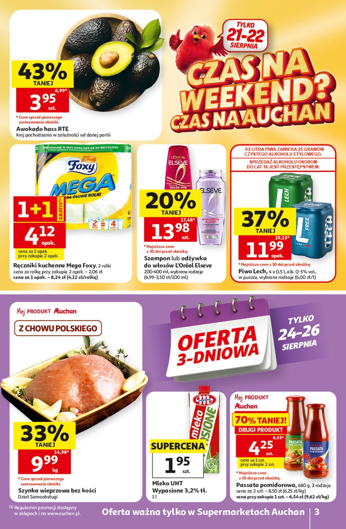 auchan - Nowa gazetka Supermarket Auchan ważna od 20.08.2026 do 26.08.2026 - page: 3