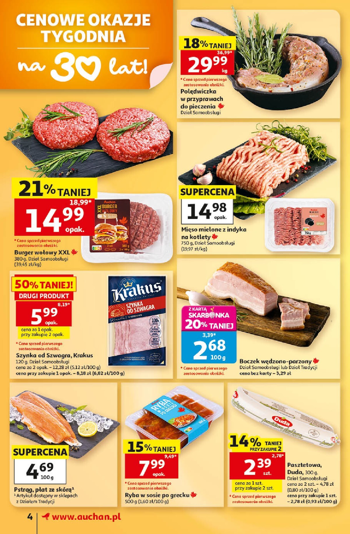 auchan - Nowa gazetka Auchan - Gazetka 30 Lat Supermarket Auchan ważna od 03.09.2026 do 09.09.2026 - page: 4
