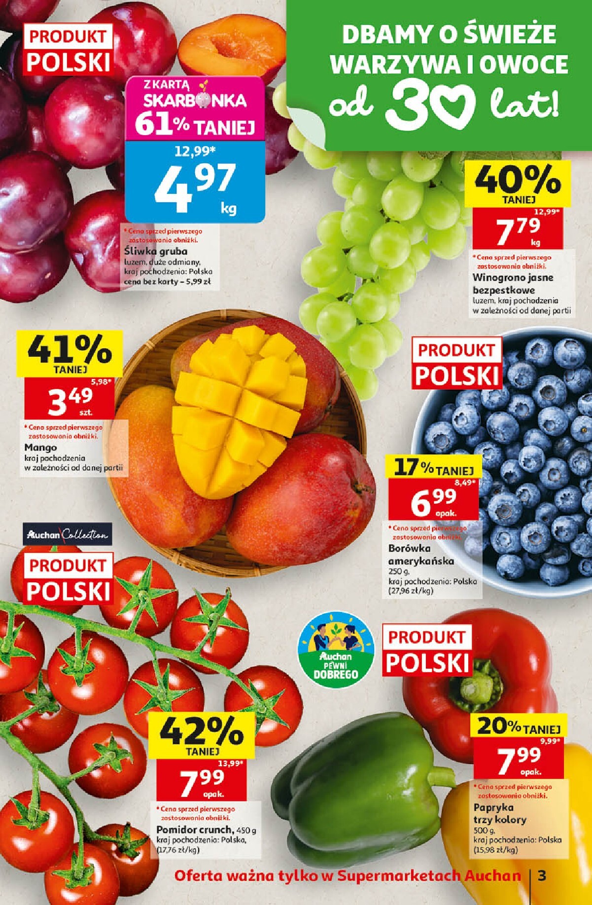 auchan - Nowa gazetka Auchan - Gazetka 30 Lat Supermarket Auchan ważna od 03.09.2026 do 09.09.2026 - page: 3