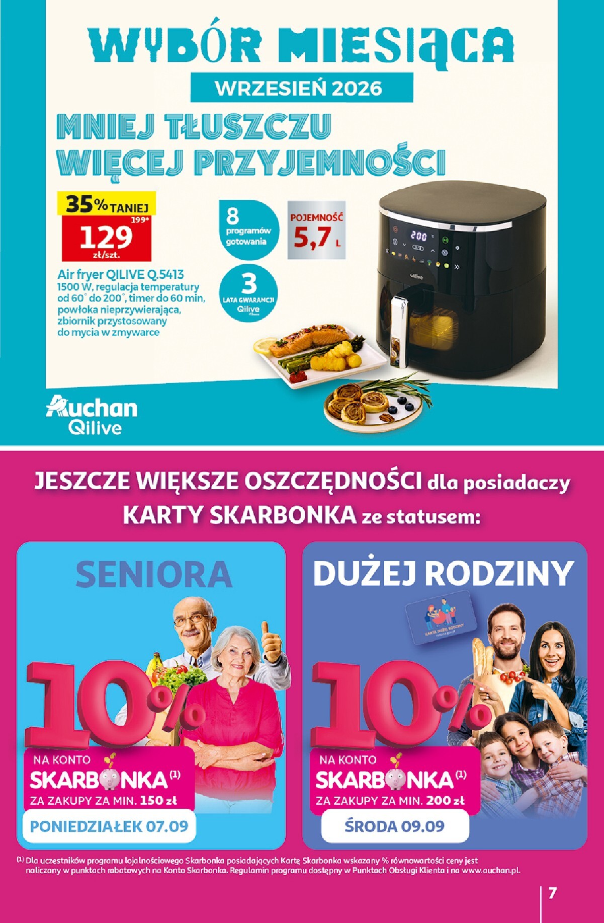 auchan - Nowa gazetka Hipermarket Auchan ważna od 03.09.2026 do 09.09.2026 - page: 7