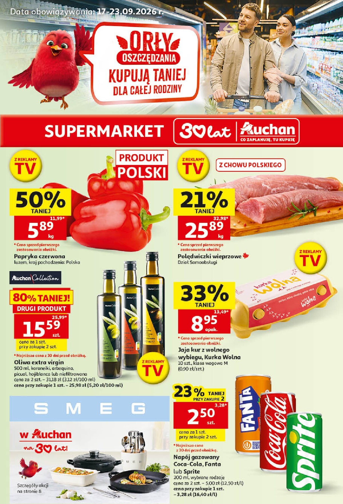 auchan - Nowa gazetka Auchan ważna od 17.09.2026 do 23.09.2026 - page: 1