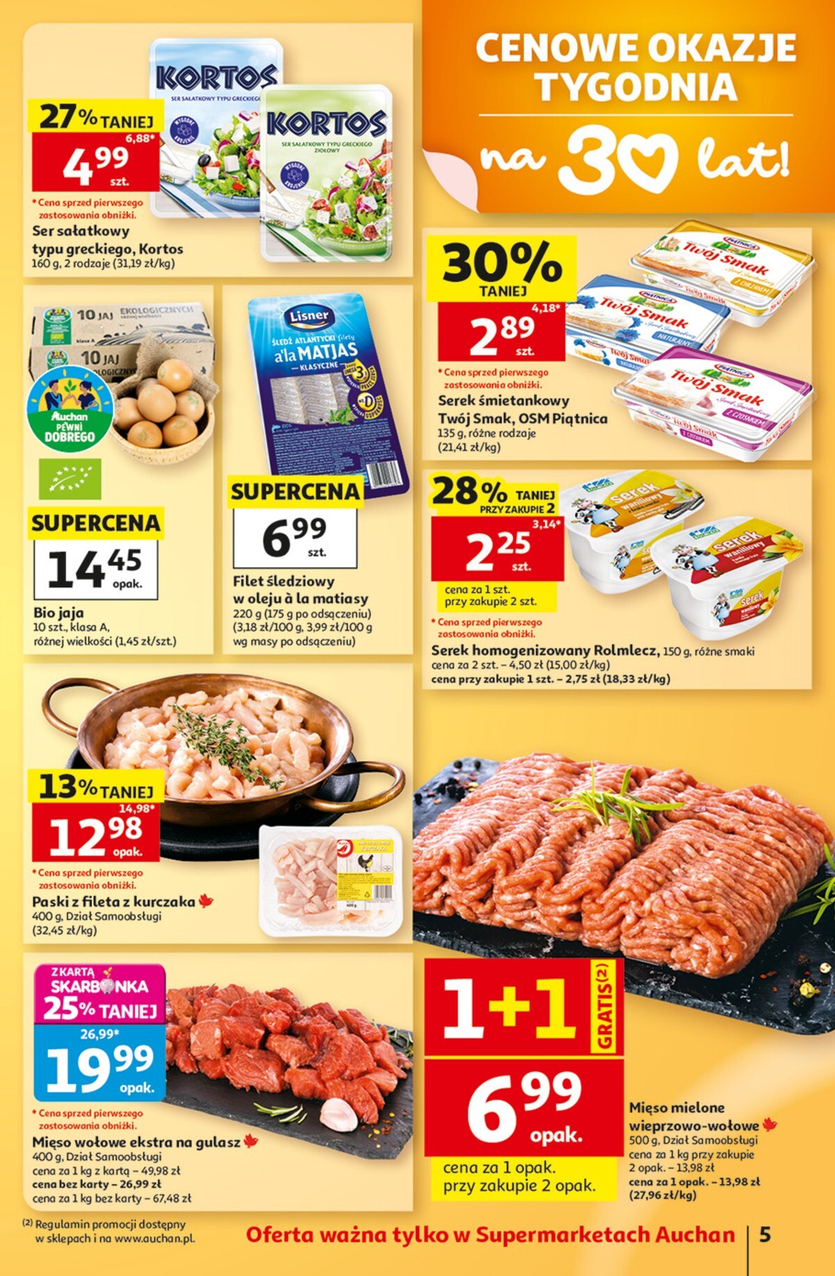 auchan - Nowa gazetka Auchan - Gazetka 30 Lat Supermarket Auchan ważna od 24.09.2026 do 30.09.2026 - page: 5