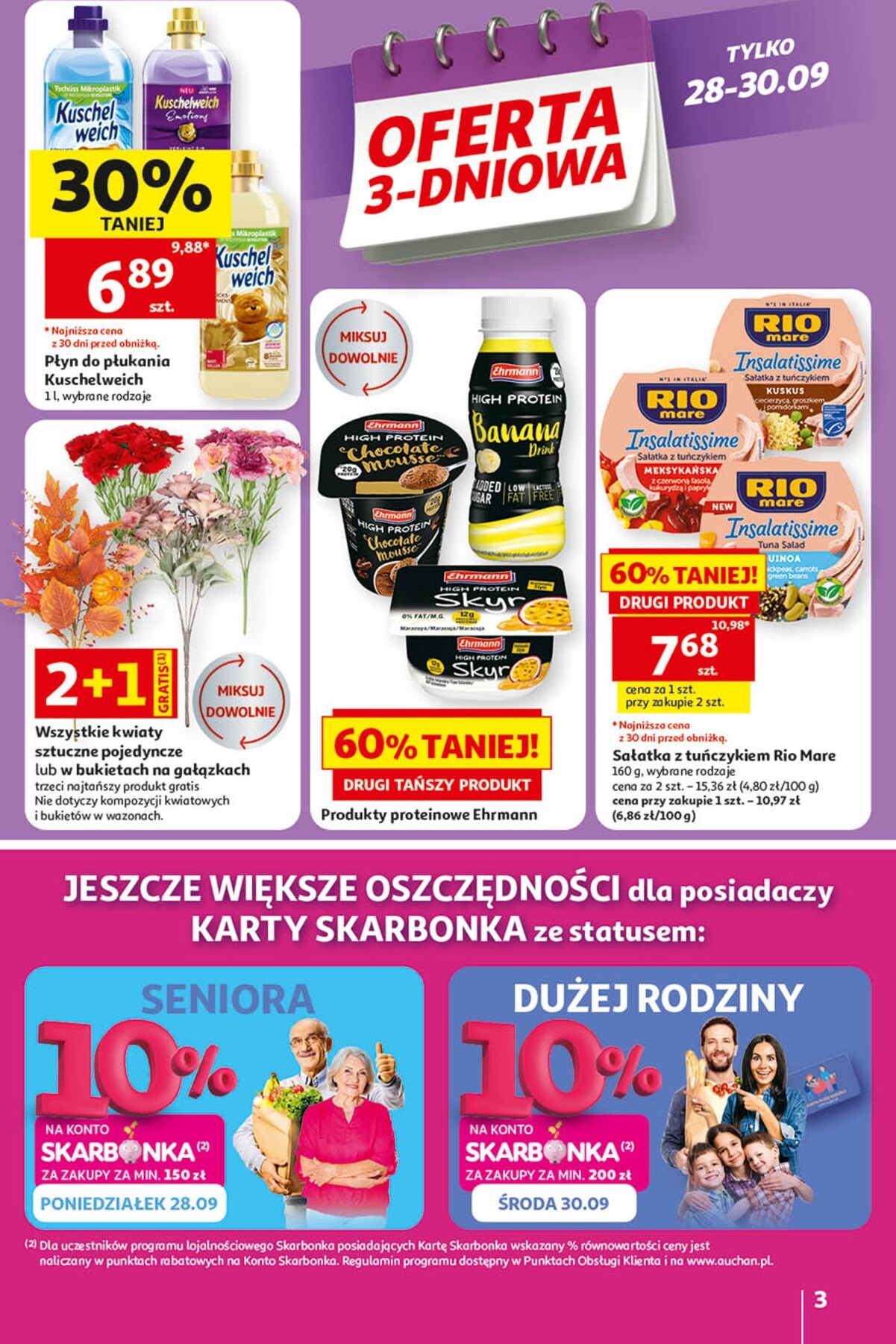 auchan - Nowa gazetka Hipermarket Auchan ważna od 24.09.2026 do 30.09.2026 - page: 3