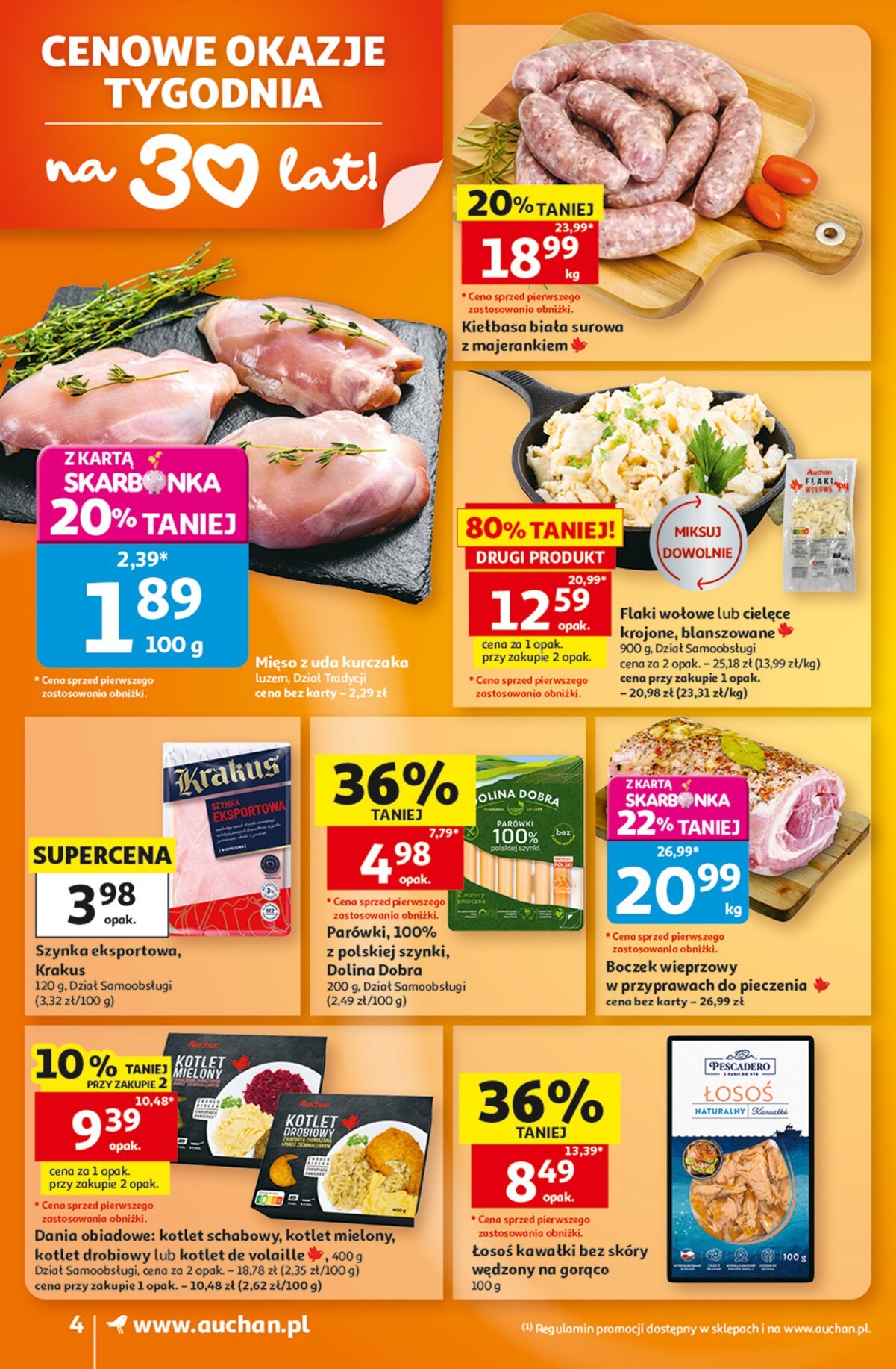 auchan - Nowa gazetka Auchan - Gazetka 30 Lat Supermarket Auchan ważna od 08.10.2026 do 14.10.2026 - page: 4