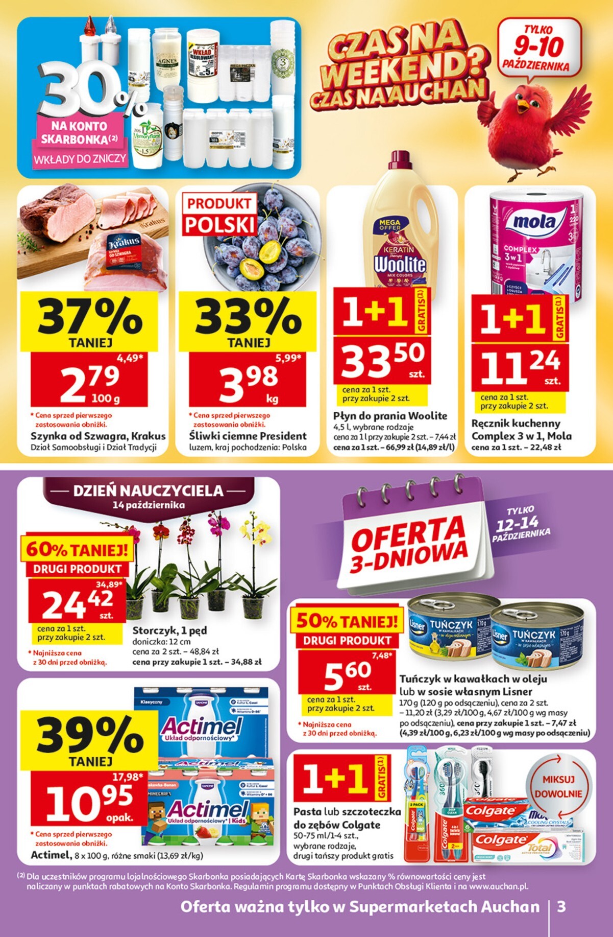 auchan - Nowa gazetka Auchan - Gazetka 30 Lat Supermarket Auchan ważna od 08.10.2026 do 14.10.2026 - page: 3