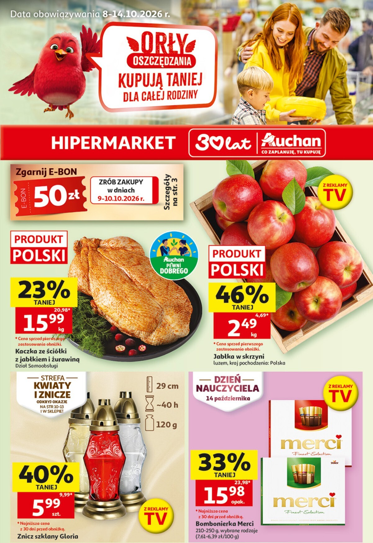 auchan - Nowa gazetka Hipermarket Auchan ważna od 08.10.2026 do 14.10.2026