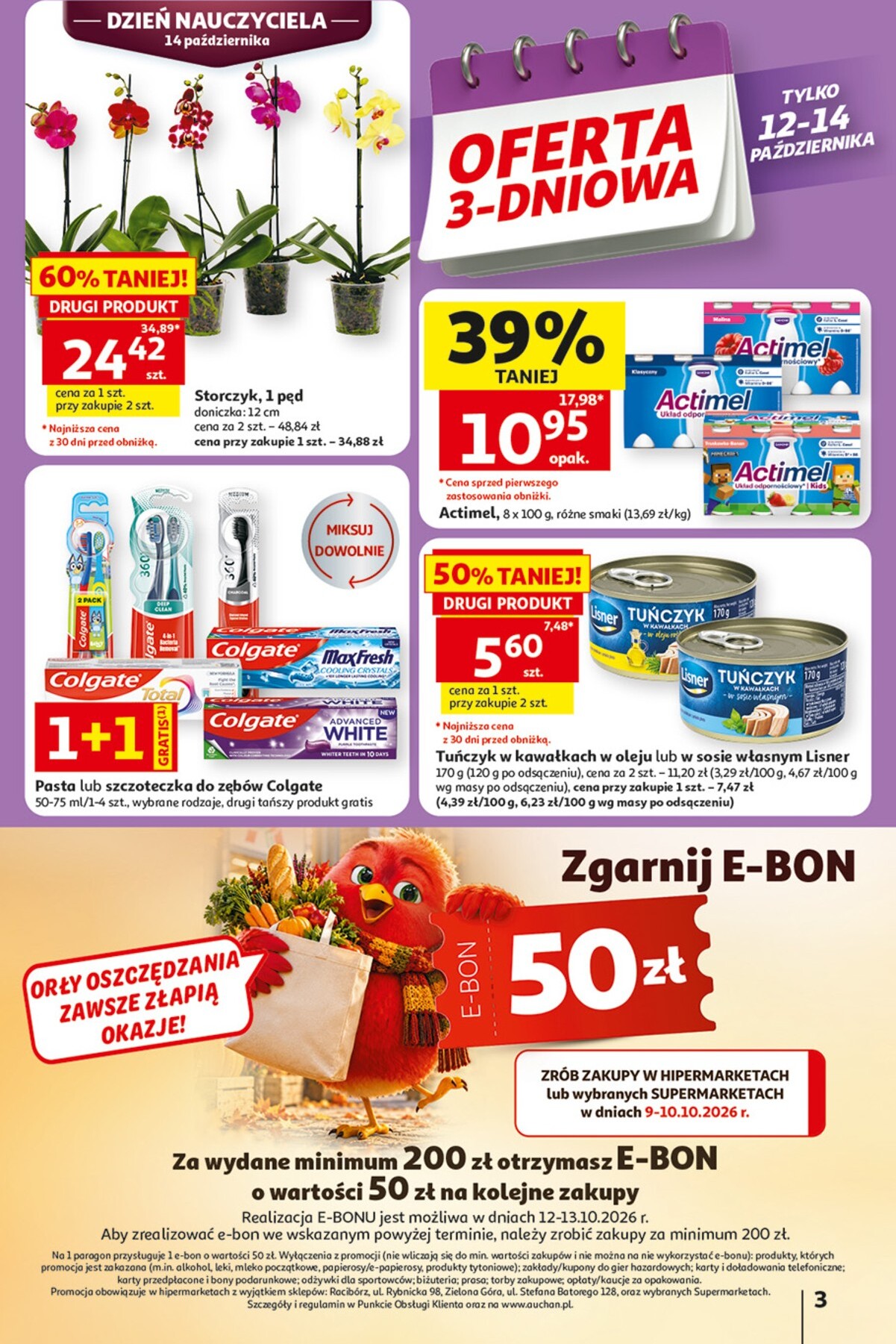 auchan - Nowa gazetka Hipermarket Auchan ważna od 08.10.2026 do 14.10.2026 - page: 3