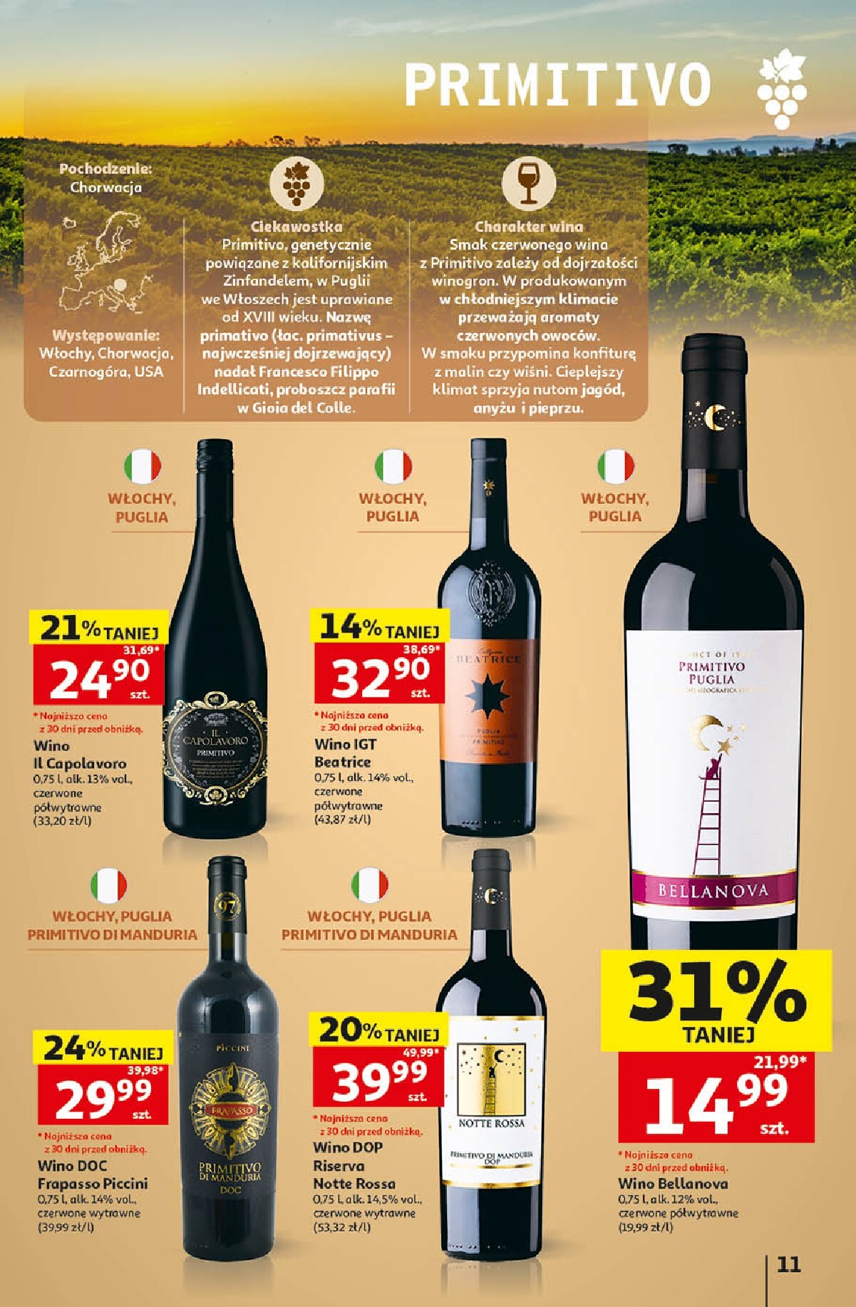 auchan - Aktualna gazetka Hipermarket Auchan - Wino ważna od 05.10.2026 do 31.10.2026 - page: 11