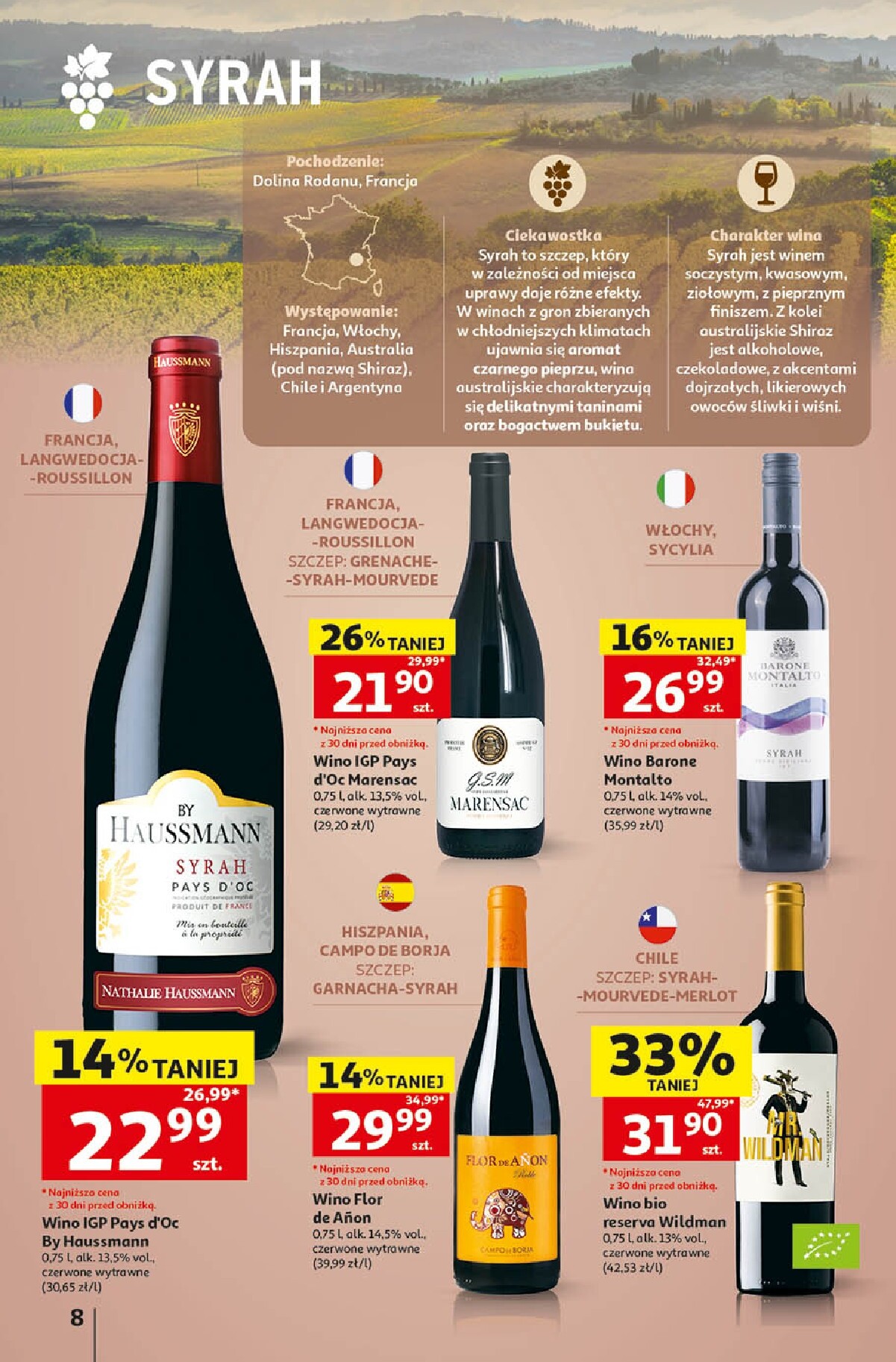 auchan - Aktualna gazetka Hipermarket Auchan - Wino ważna od 05.10.2026 do 31.10.2026 - page: 8