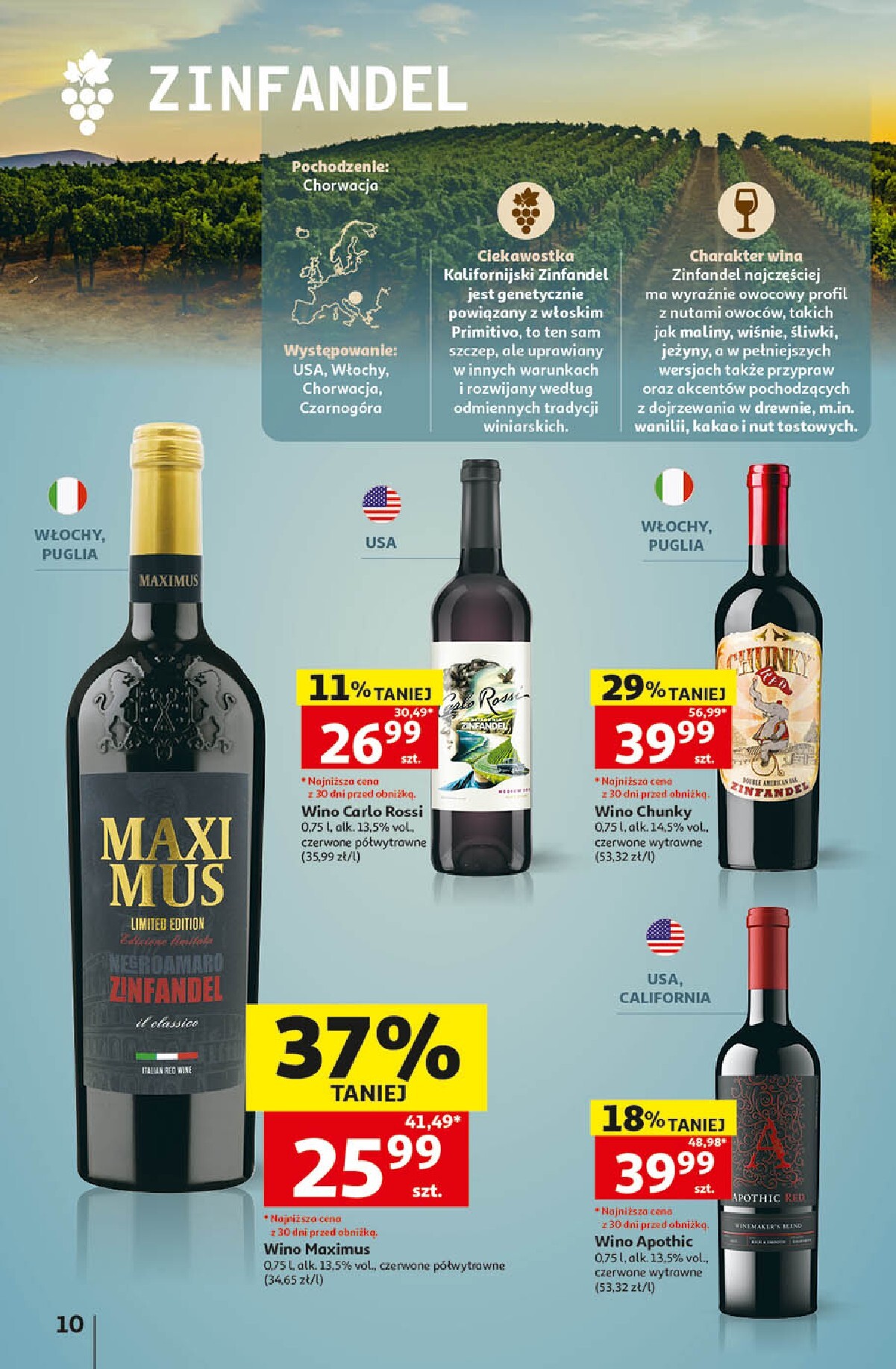 auchan - Aktualna gazetka Hipermarket Auchan - Wino ważna od 05.10.2026 do 31.10.2026 - page: 10