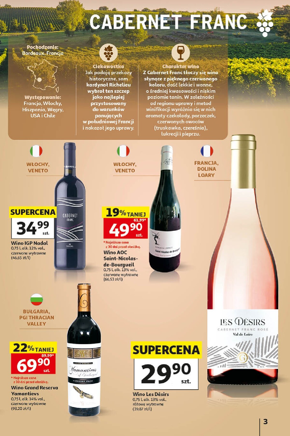 auchan - Aktualna gazetka Hipermarket Auchan - Wino ważna od 05.10.2026 do 31.10.2026 - page: 3