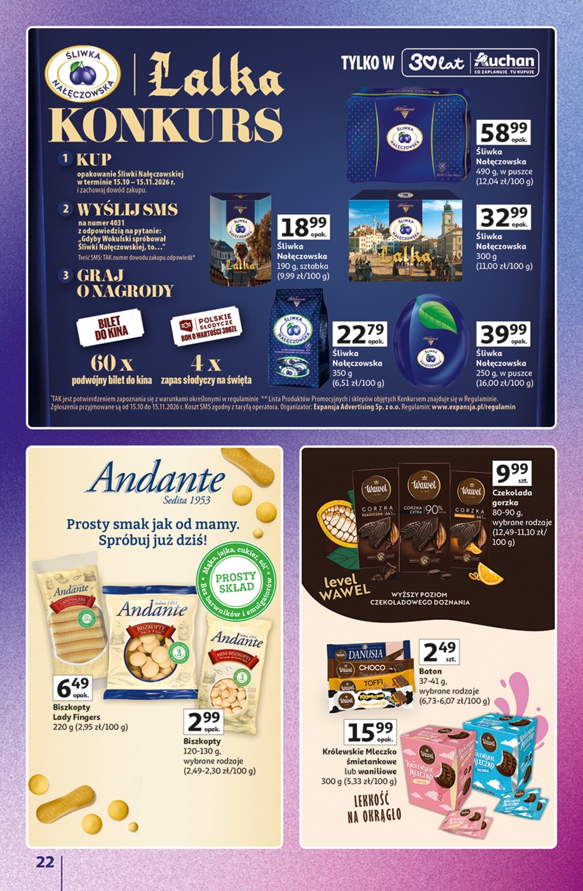 auchan - Nowa gazetka Hipermarket Auchan - Znane marki ważna od 15.10.2026 do 21.10.2026 - page: 22
