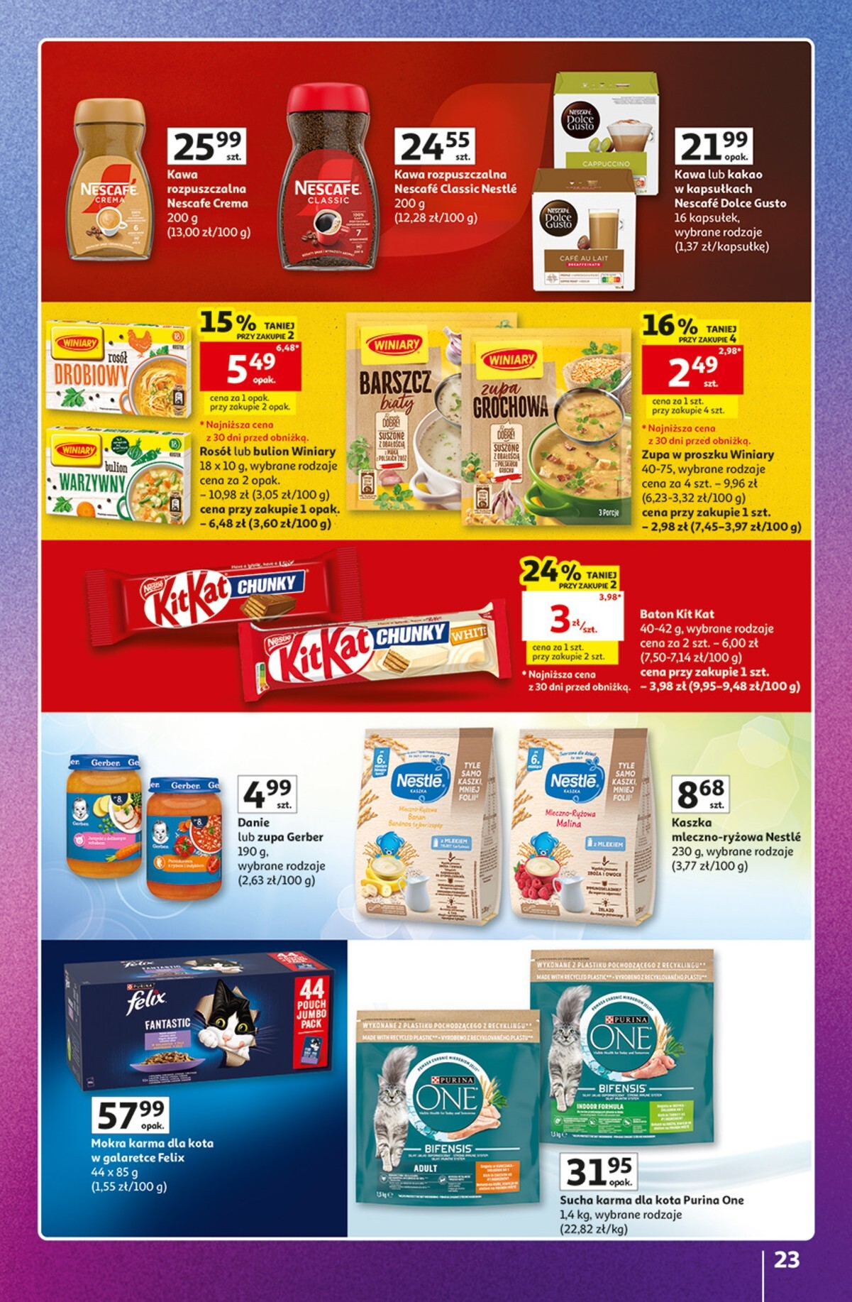 auchan - Nowa gazetka Hipermarket Auchan - Znane marki ważna od 15.10.2026 do 21.10.2026 - page: 23