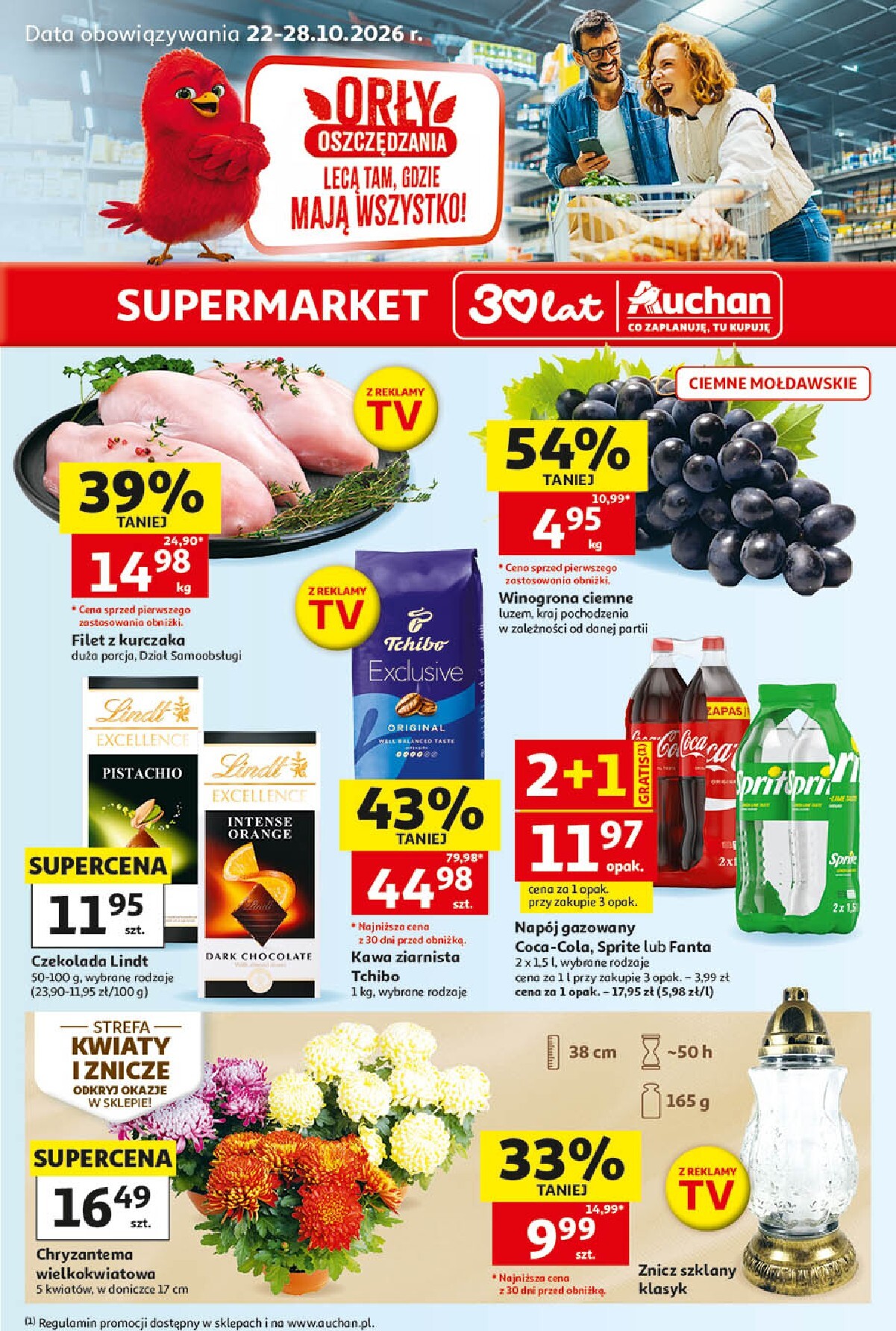 auchan - Nowa gazetka Supermarket Auchan ważna od 22.10.2026 do 28.10.2026