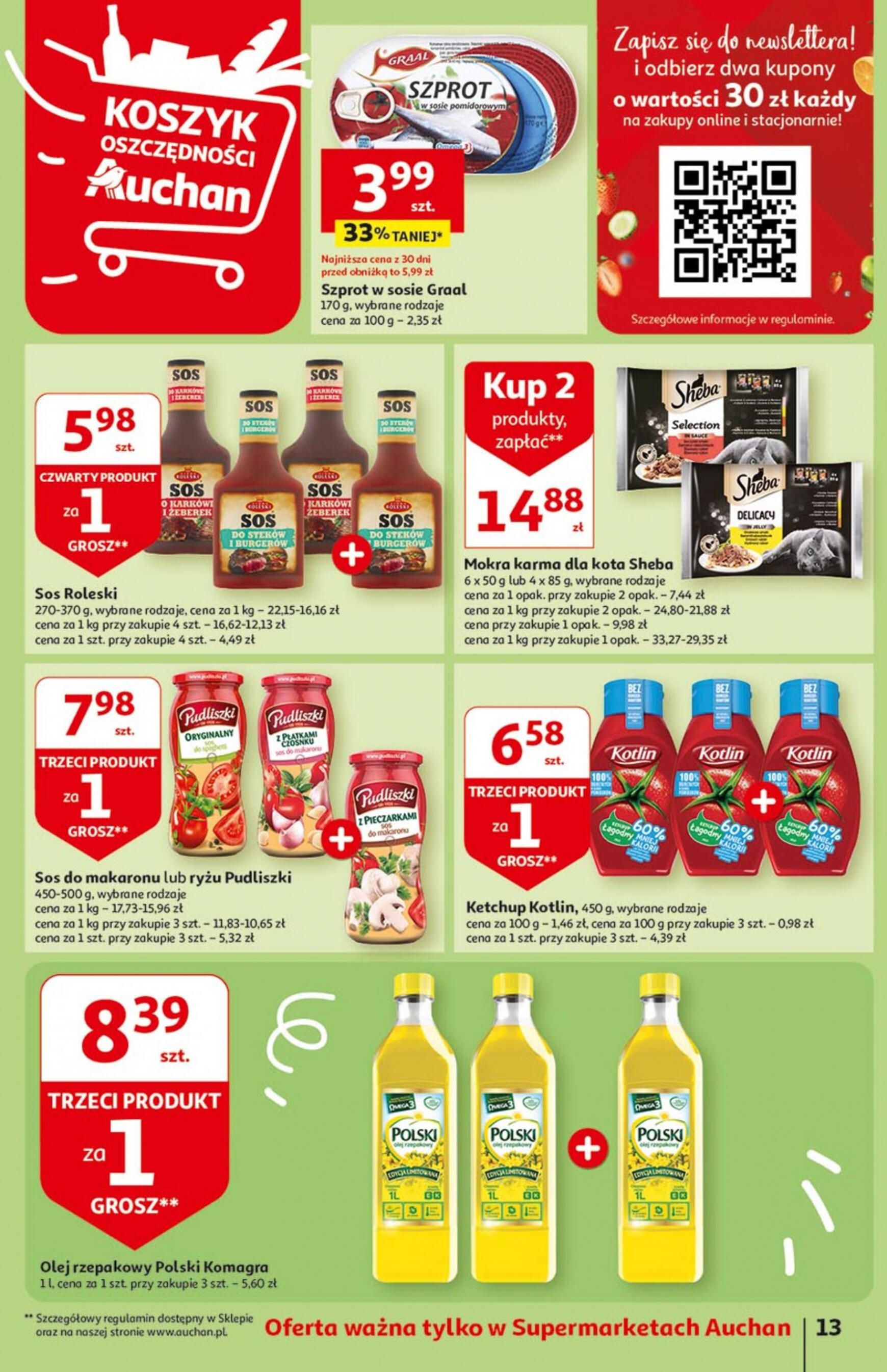 auchan - Supermarket Auchan - Gazetka Oferty tygodnia! gazetka aktualna ważna od 11.04. - 17.04. - page: 13
