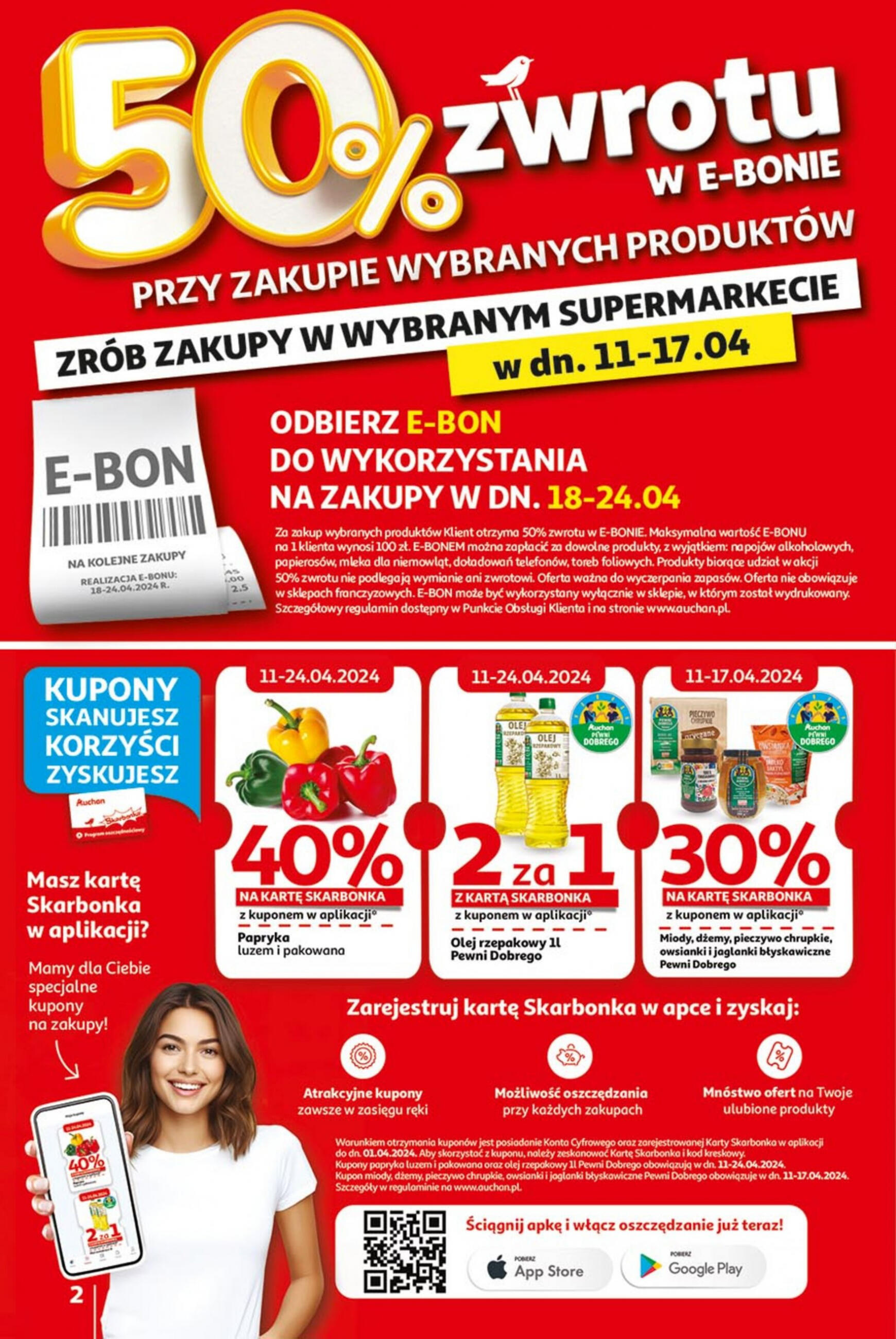 auchan - Supermarket Auchan - Gazetka Oferty tygodnia! gazetka aktualna ważna od 11.04. - 17.04. - page: 2