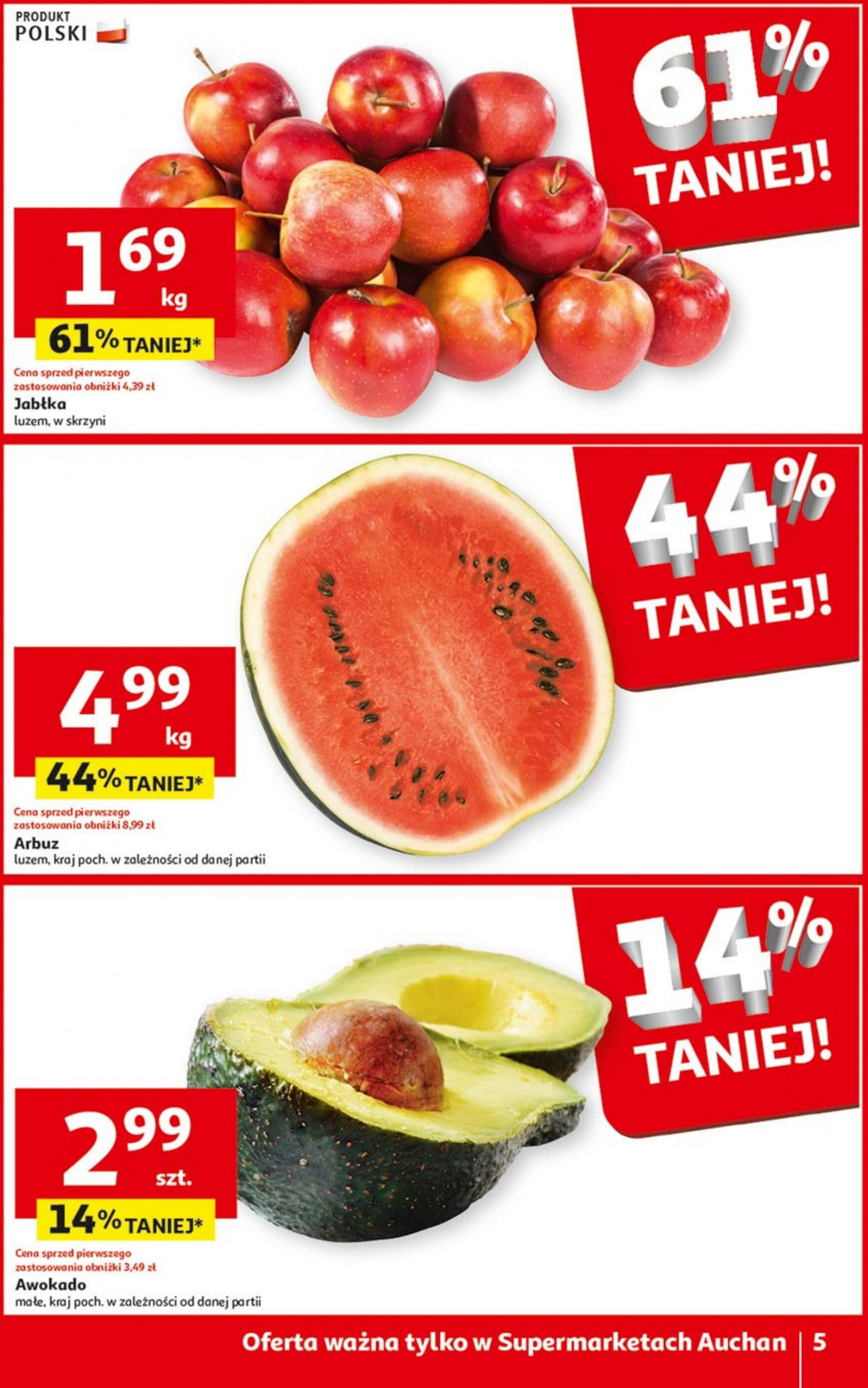 auchan - Supermarket Auchan - Gazetka Oferty tygodnia! gazetka aktualna ważna od 11.04. - 17.04. - page: 5