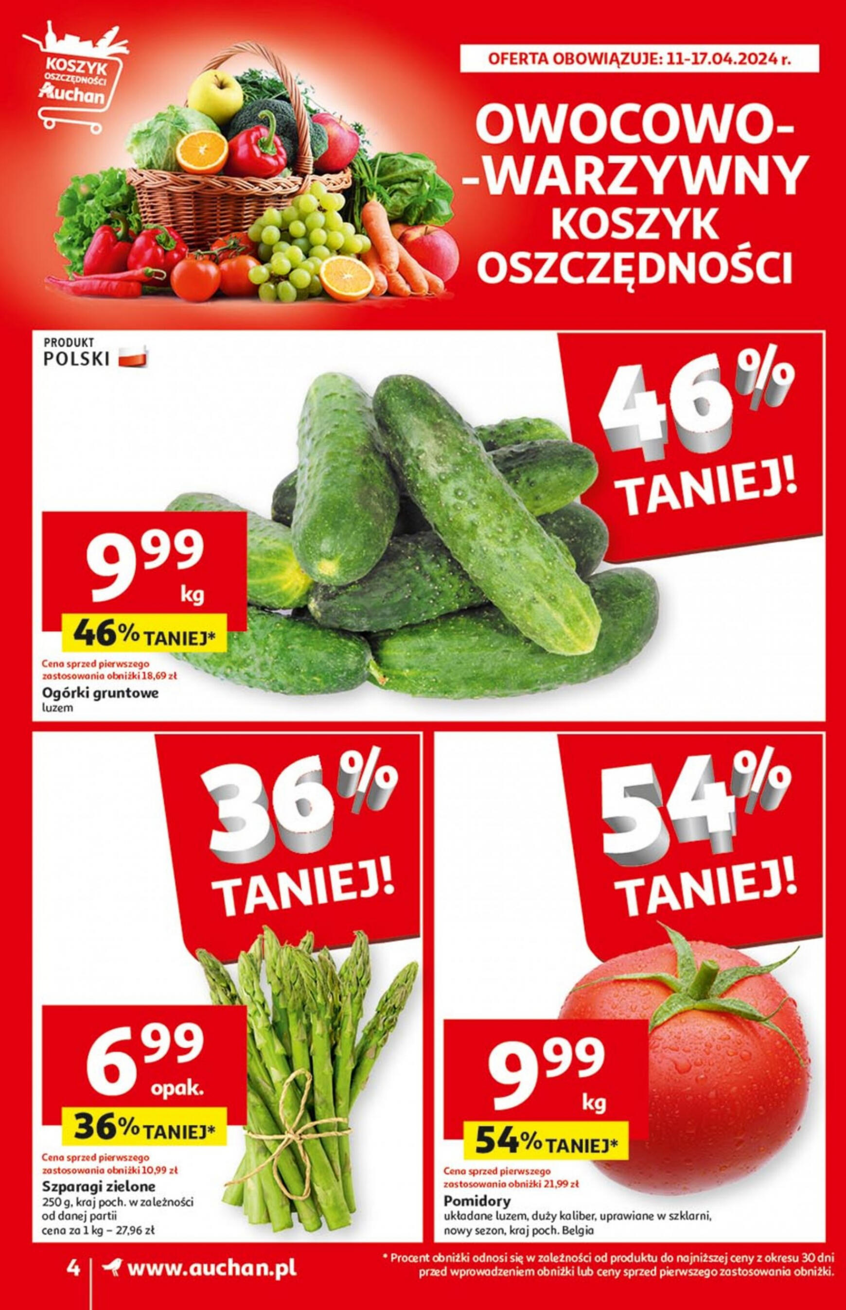 auchan - Supermarket Auchan - Gazetka Oferty tygodnia! gazetka aktualna ważna od 11.04. - 17.04. - page: 4