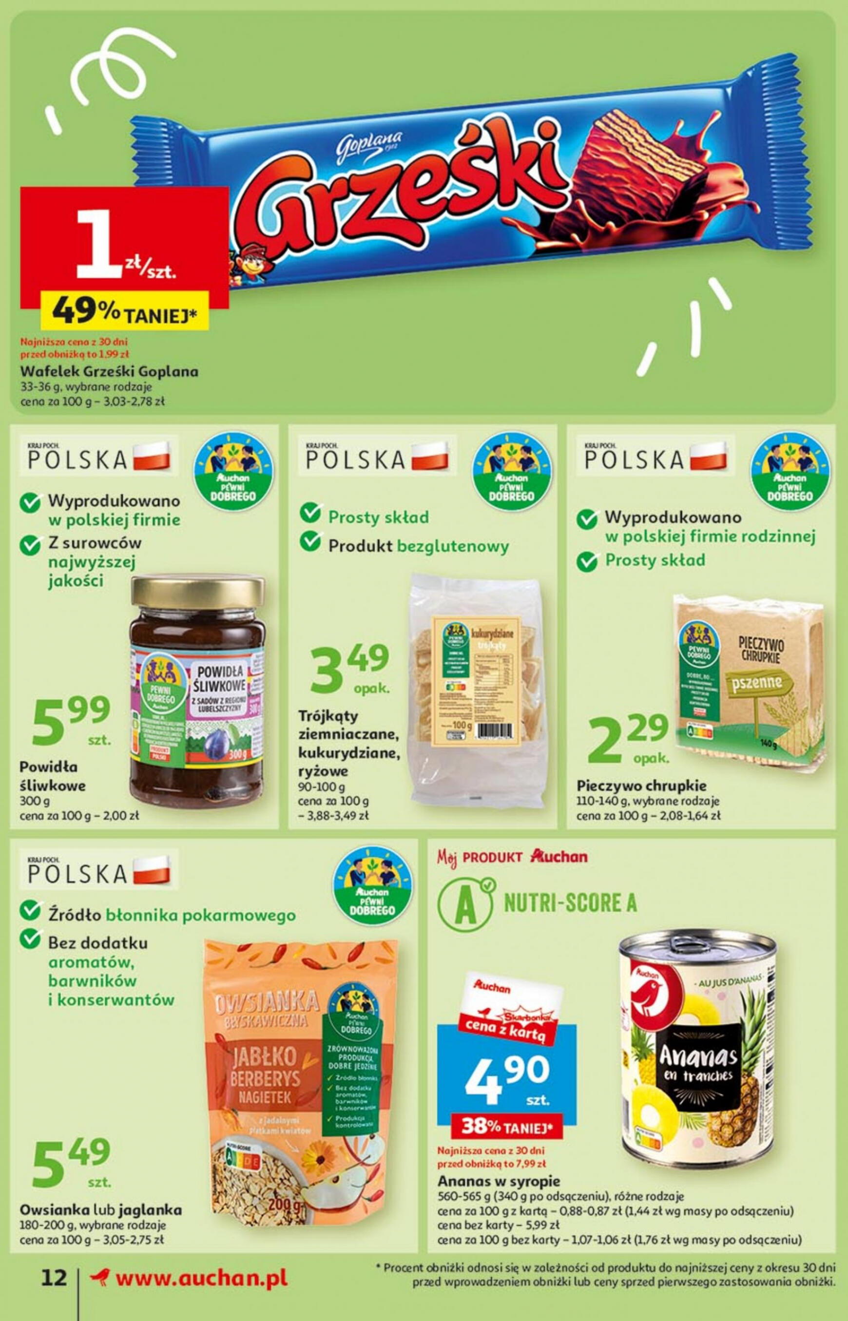 auchan - Supermarket Auchan - Gazetka Oferty tygodnia! gazetka aktualna ważna od 11.04. - 17.04. - page: 12