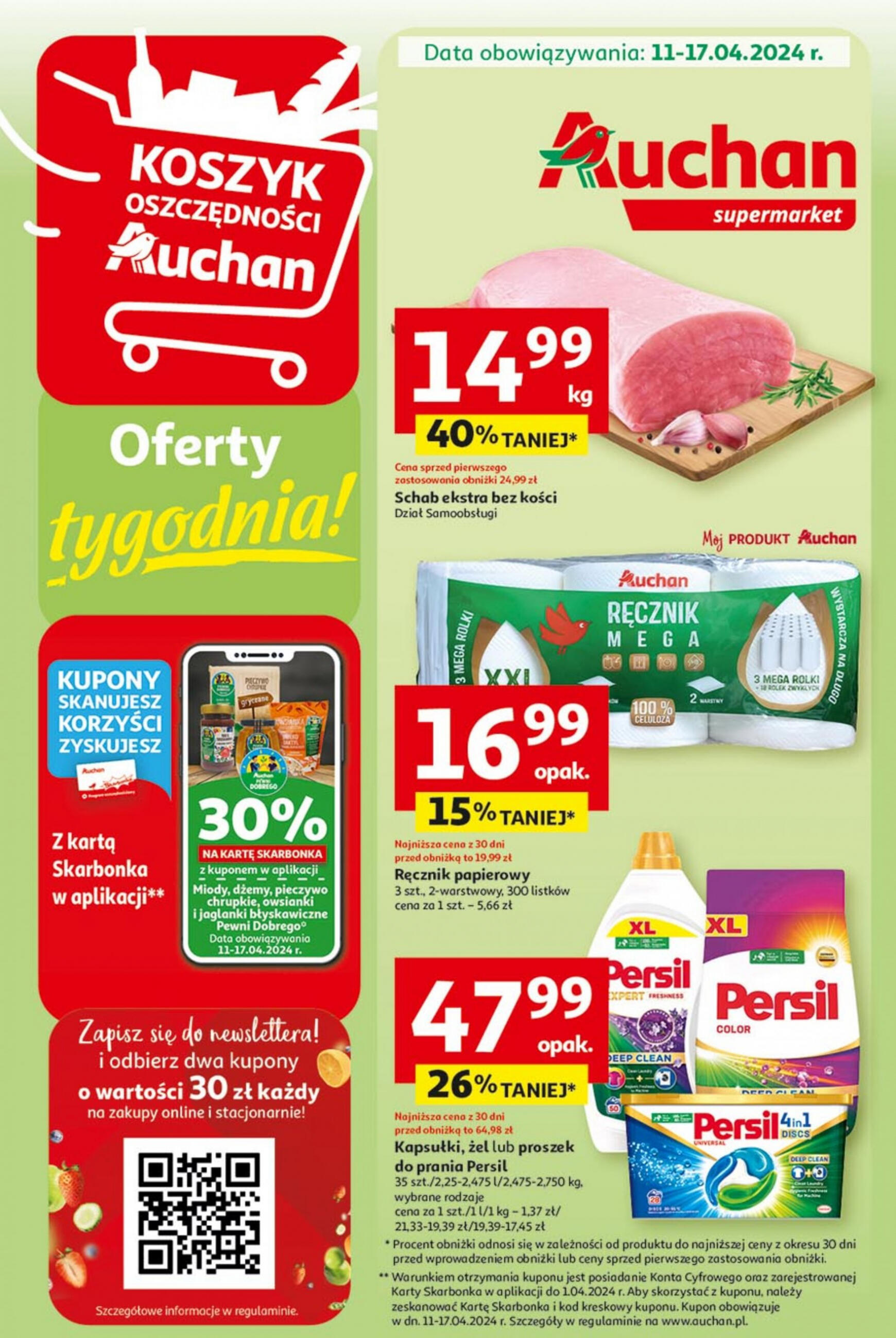 auchan - Supermarket Auchan - Gazetka Oferty tygodnia! gazetka aktualna ważna od 11.04. - 17.04.