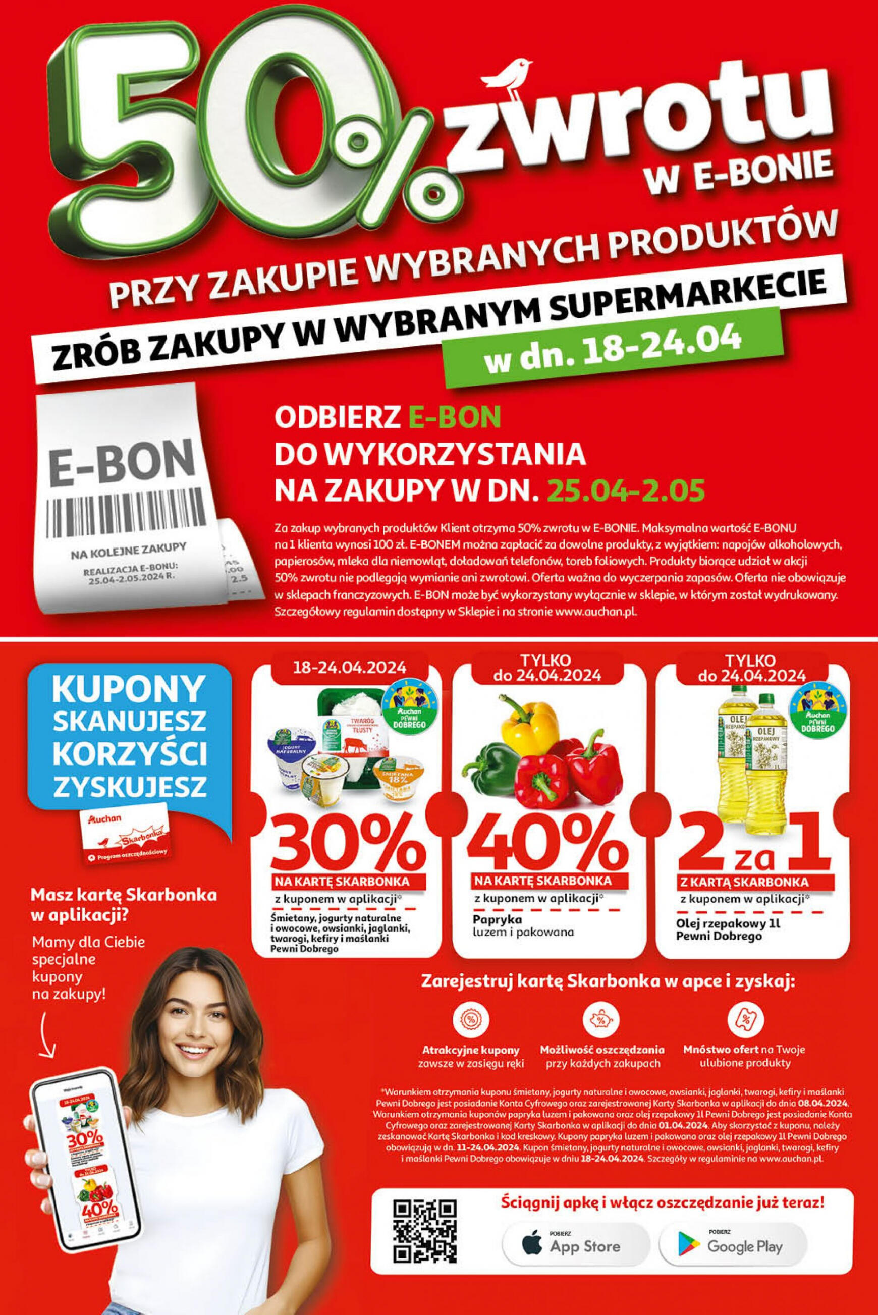 auchan - Supermarket Auchan - Gazetka Oferty tygodnia! gazetka aktualna ważna od 18.04. - 24.04. - page: 2