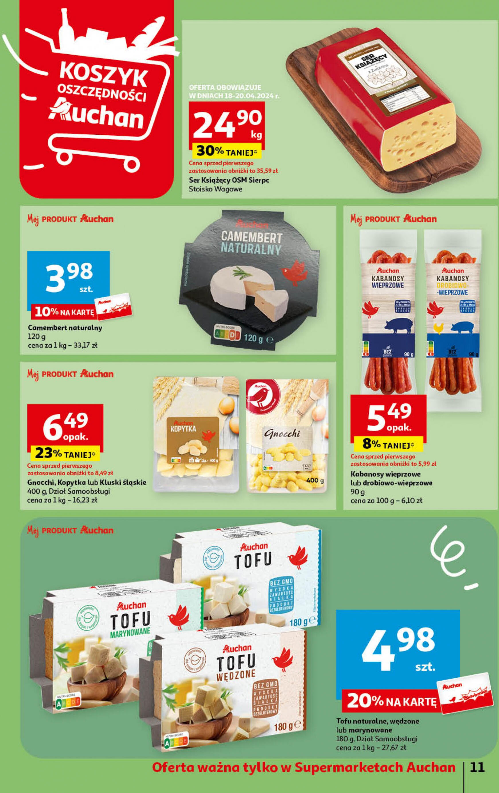 auchan - Supermarket Auchan - Gazetka Oferty tygodnia! gazetka aktualna ważna od 18.04. - 24.04. - page: 11