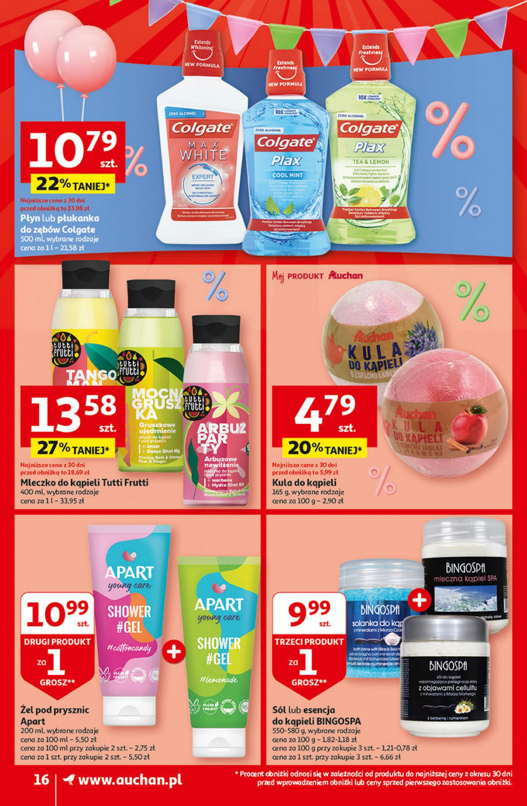 auchan - Supermarket Auchan - Gazetka Jeszcze taniej na urodziny gazetka aktualna ważna od 25.04. - 30.04. - page: 16