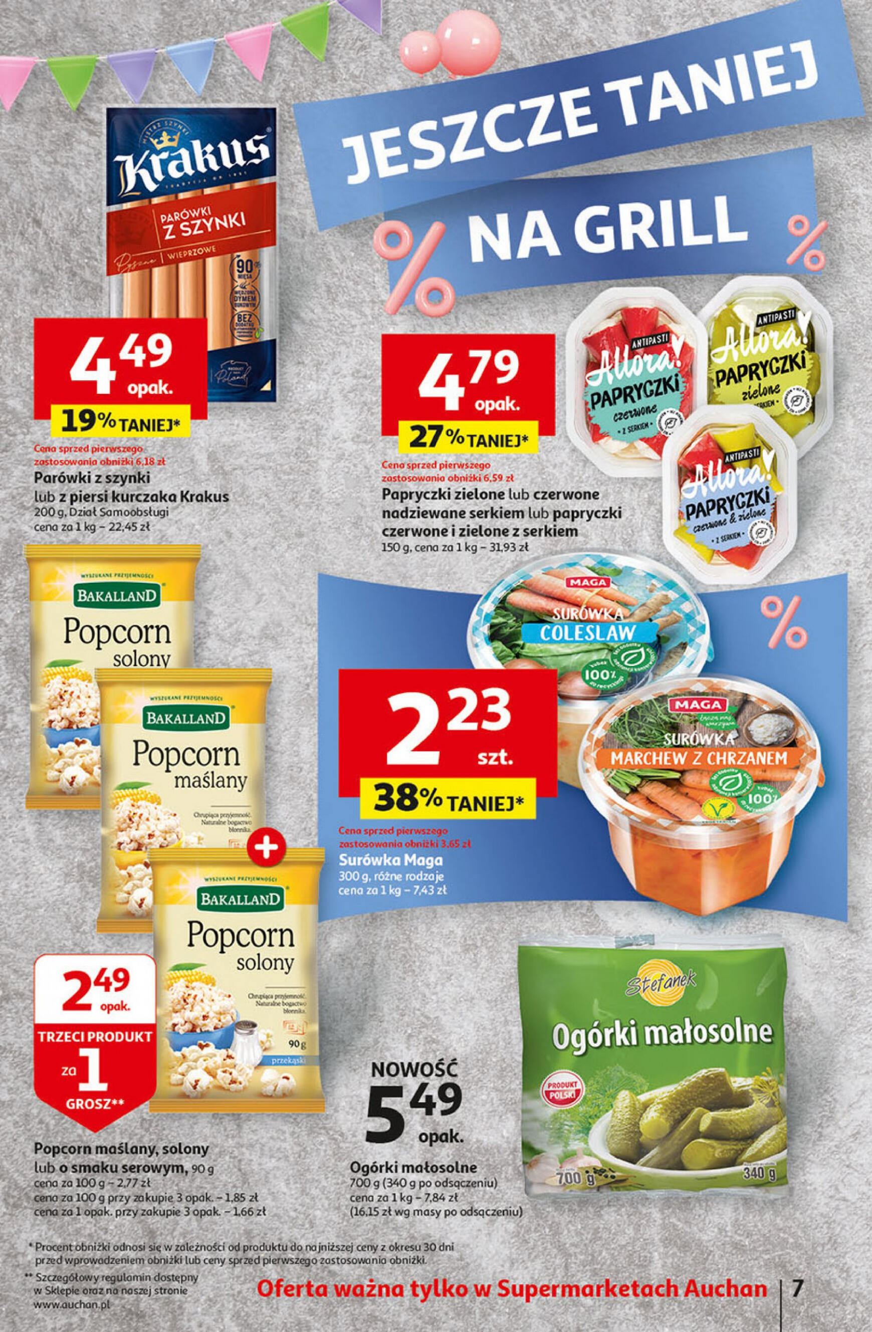 auchan - Supermarket Auchan - Gazetka Jeszcze taniej na urodziny gazetka aktualna ważna od 25.04. - 30.04. - page: 7