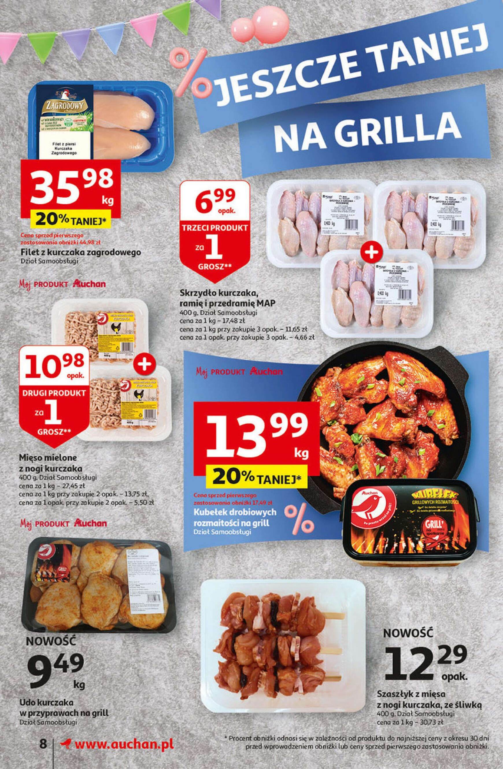 auchan - Supermarket Auchan - Gazetka Jeszcze taniej na urodziny gazetka aktualna ważna od 25.04. - 30.04. - page: 8