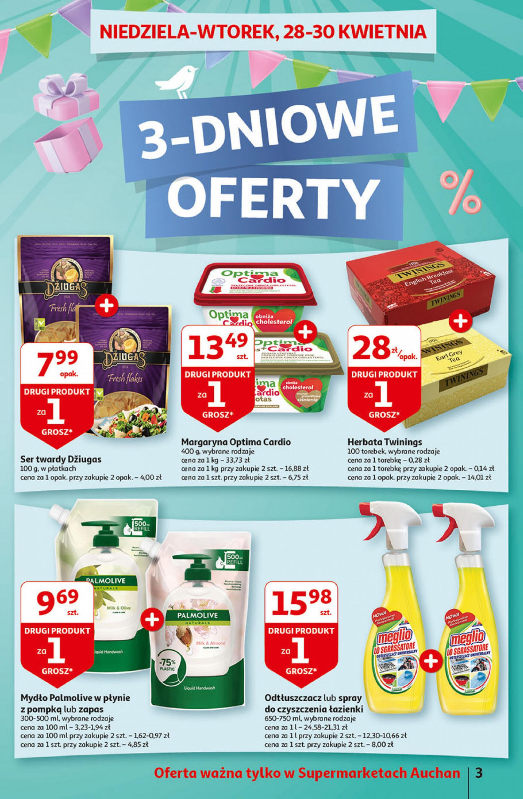 auchan - Supermarket Auchan - Gazetka Jeszcze taniej na urodziny gazetka aktualna ważna od 25.04. - 30.04. - page: 3