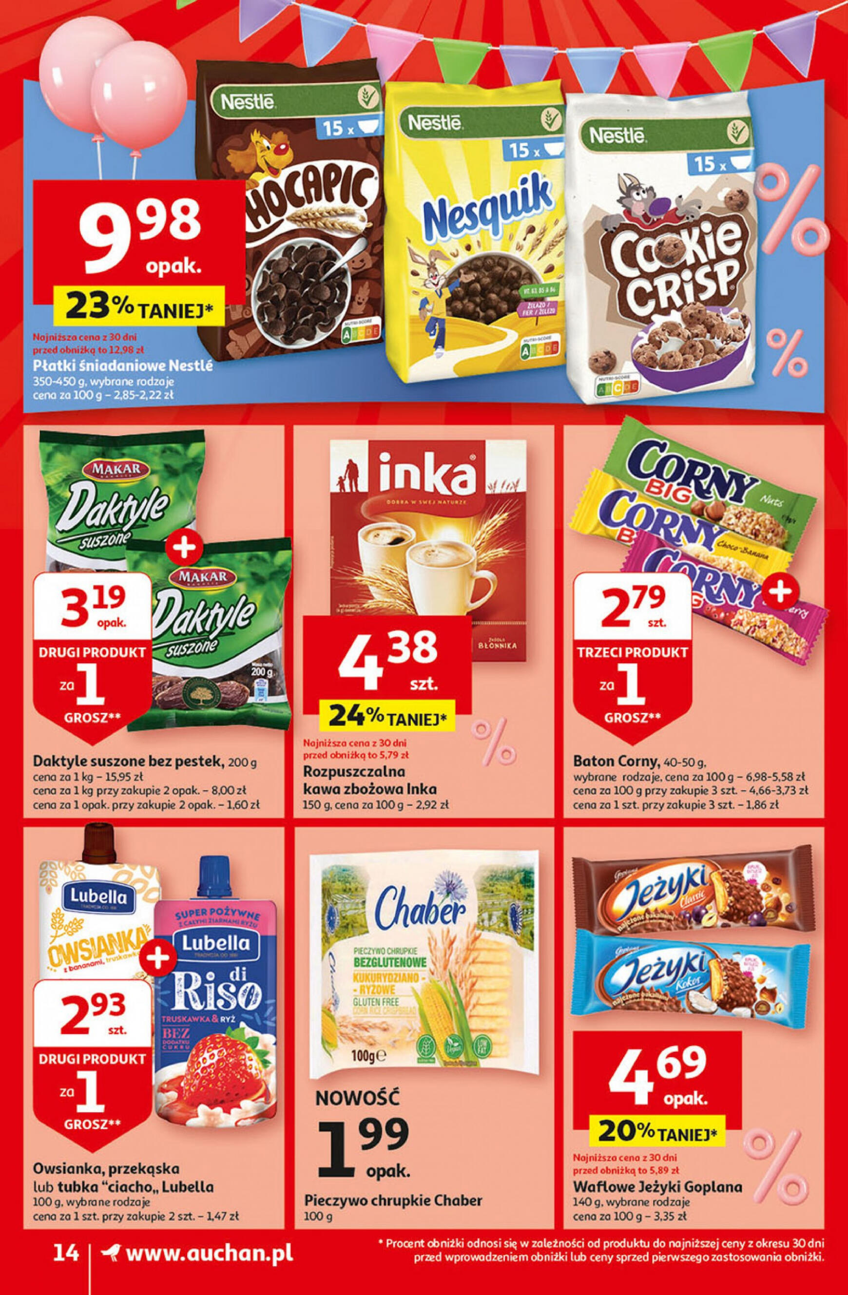 auchan - Supermarket Auchan - Gazetka Jeszcze taniej na urodziny gazetka aktualna ważna od 25.04. - 30.04. - page: 14