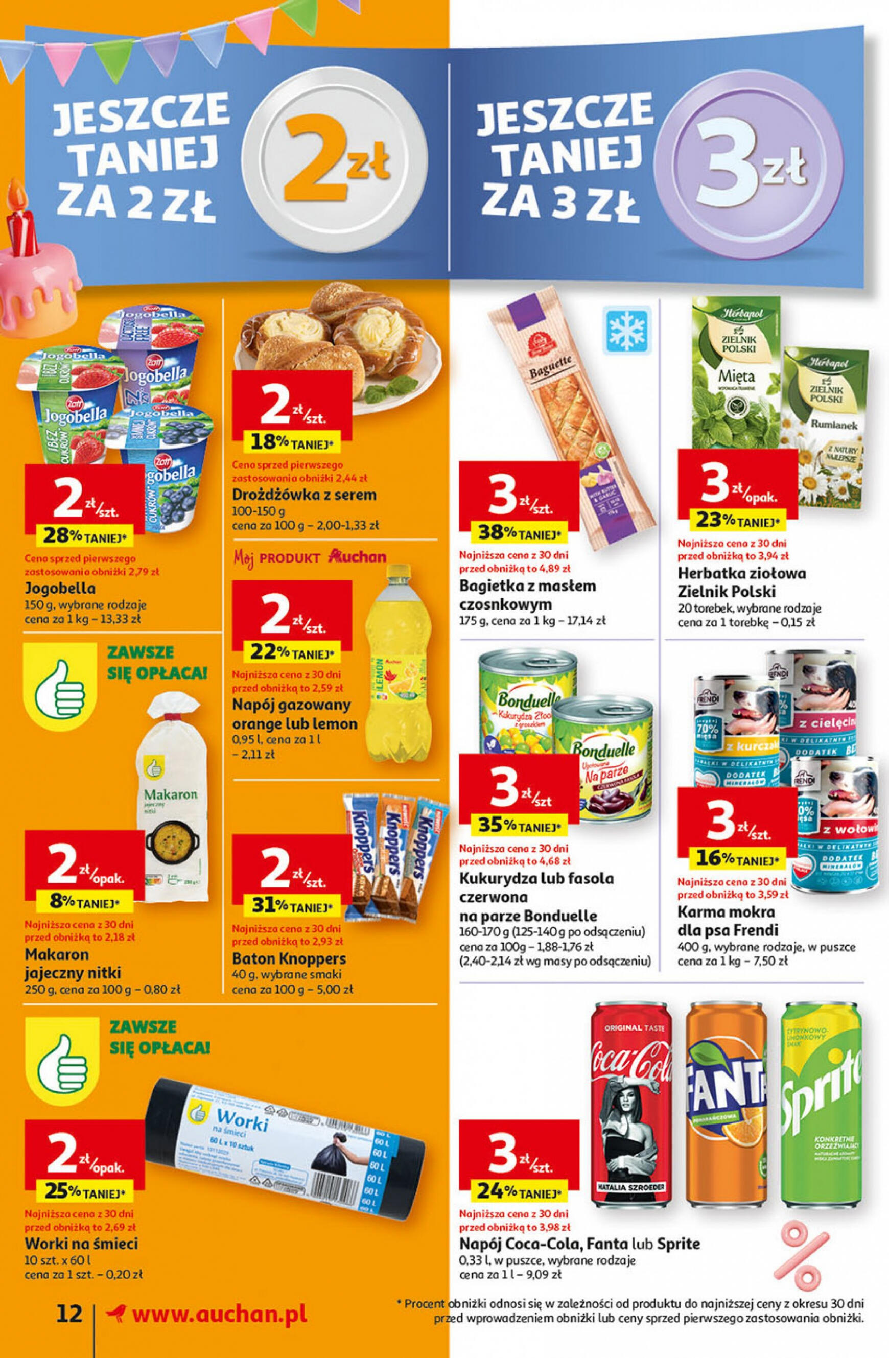 auchan - Supermarket Auchan - Gazetka Jeszcze taniej na urodziny gazetka aktualna ważna od 25.04. - 30.04. - page: 12