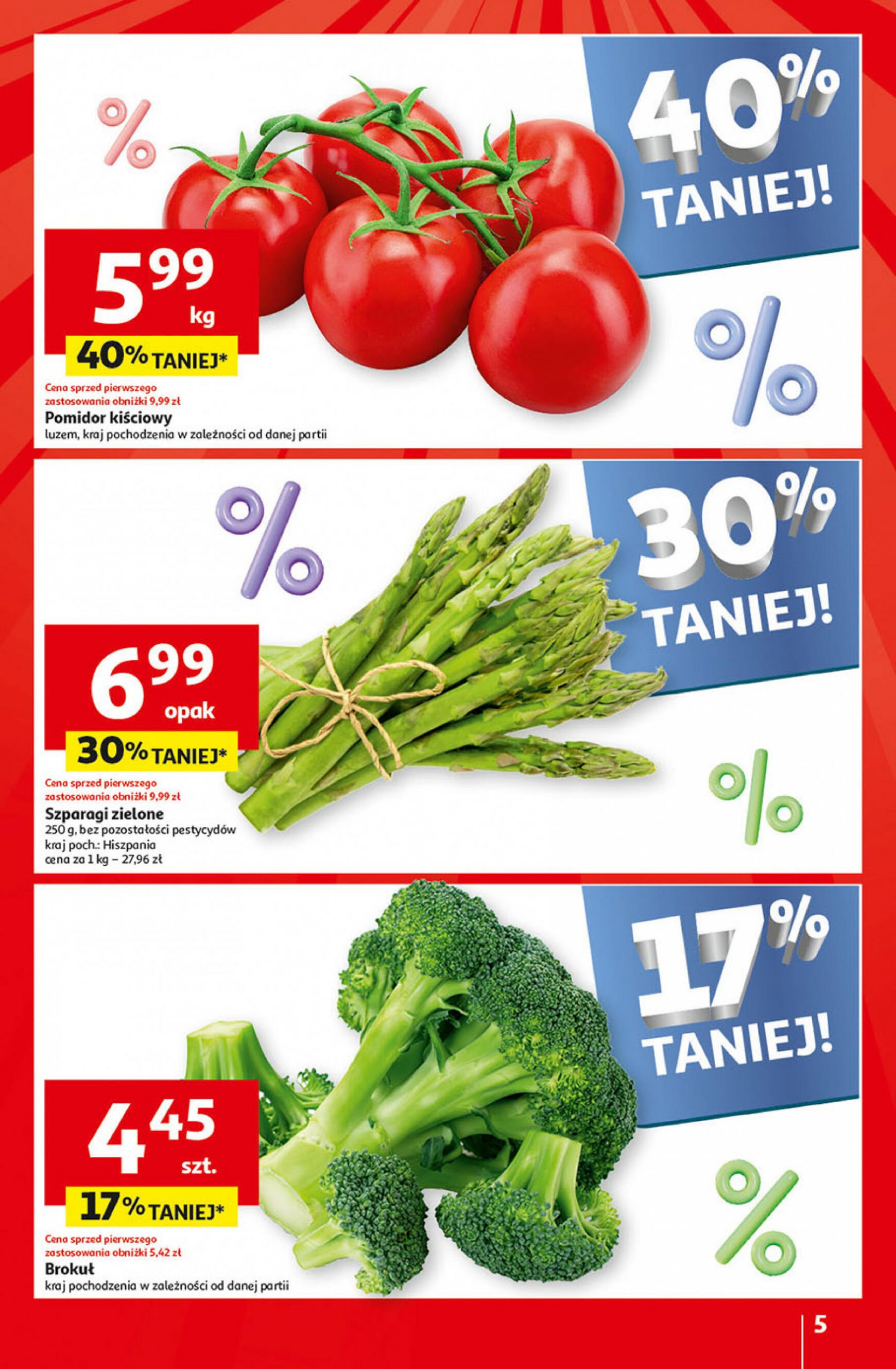 auchan - Supermarket Auchan - Gazetka Jeszcze taniej na urodziny gazetka aktualna ważna od 25.04. - 30.04. - page: 5