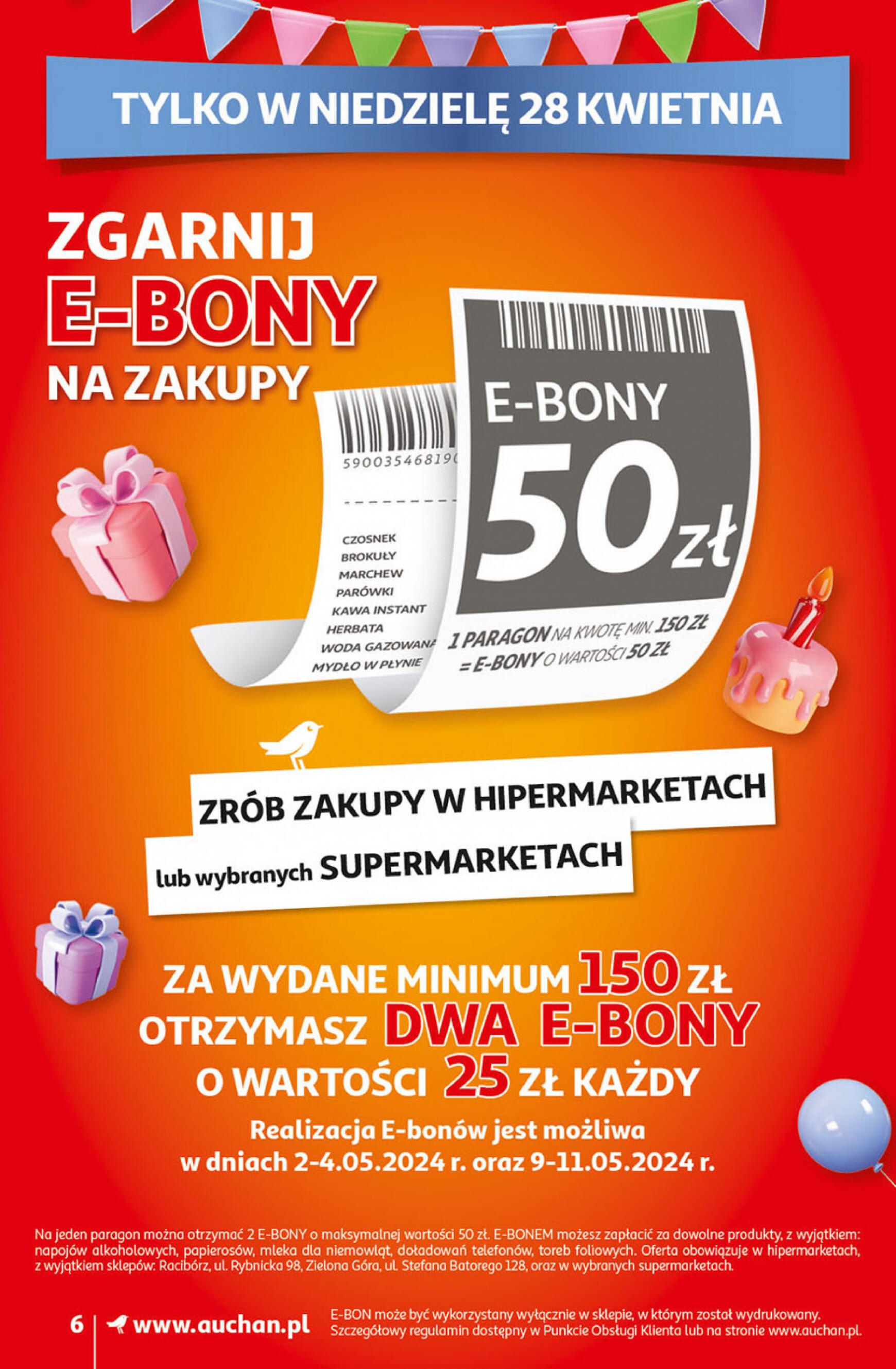 auchan - Moje Auchan - Gazetka Jeszcze taniej na urodziny gazetka aktualna ważna od 25.04. - 30.04. - page: 6