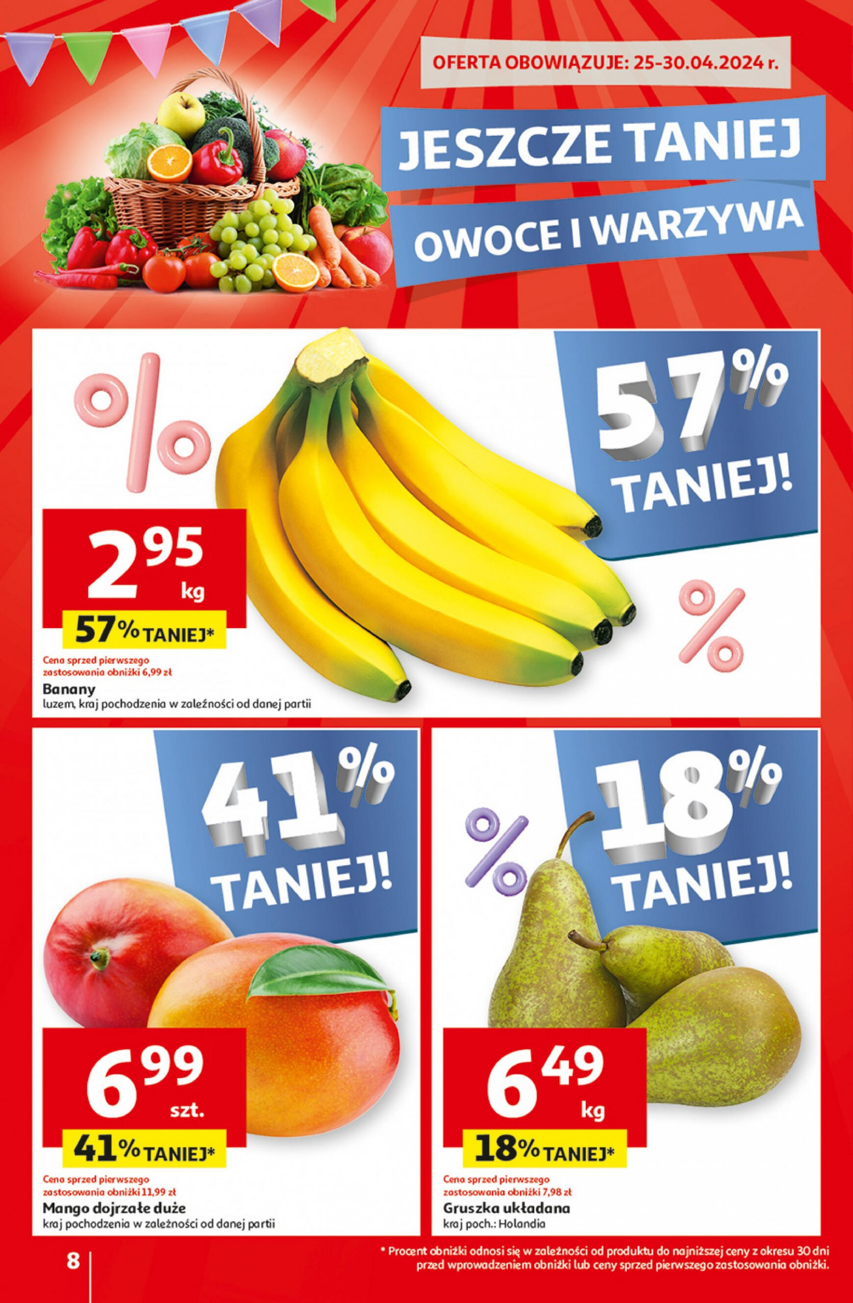 auchan - Hipermarket Auchan - Gazetka Jeszcze taniej na urodziny gazetka aktualna ważna od 25.04. - 30.04. - page: 8