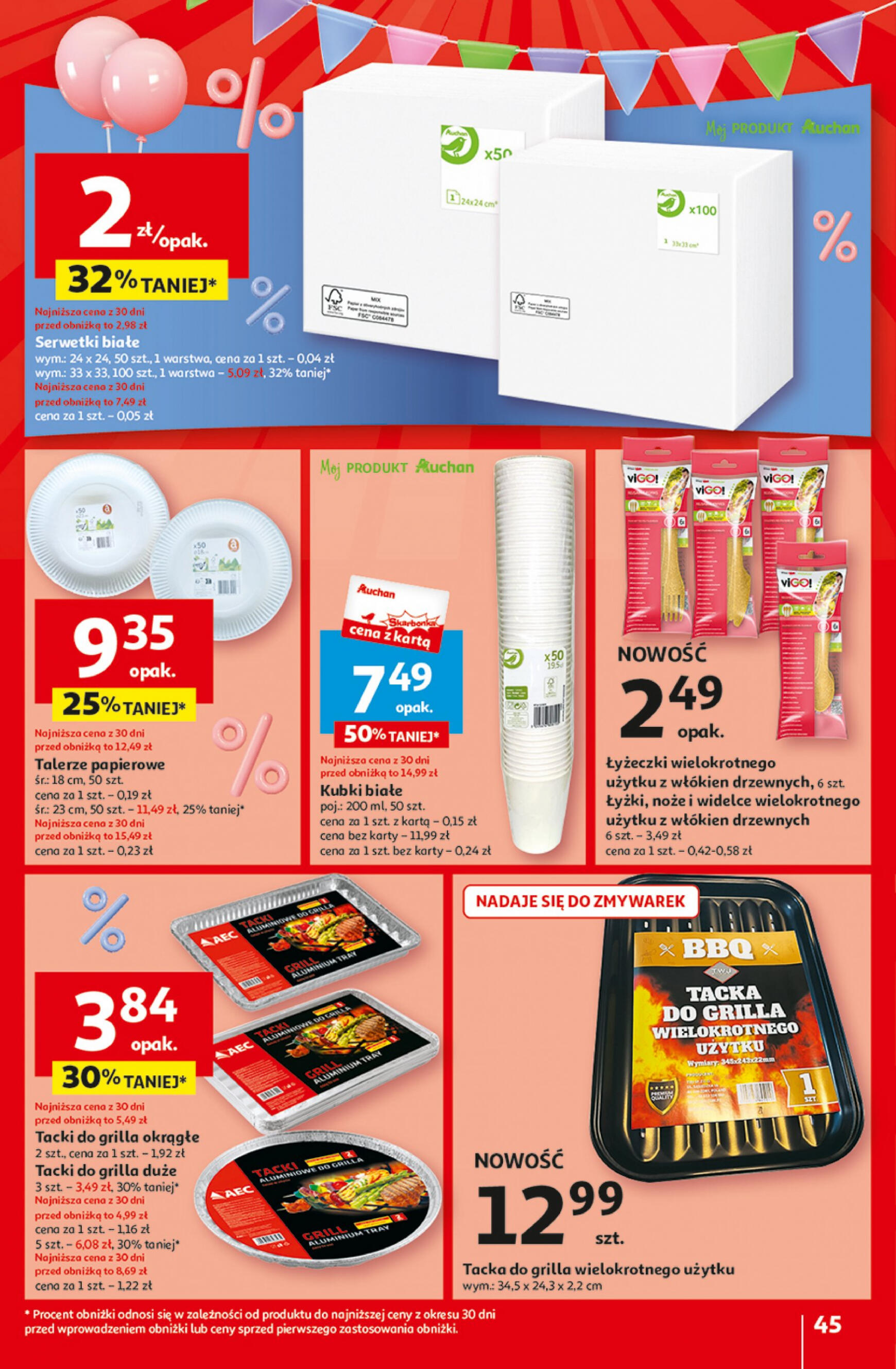 auchan - Hipermarket Auchan - Gazetka Jeszcze taniej na urodziny gazetka aktualna ważna od 25.04. - 30.04. - page: 45